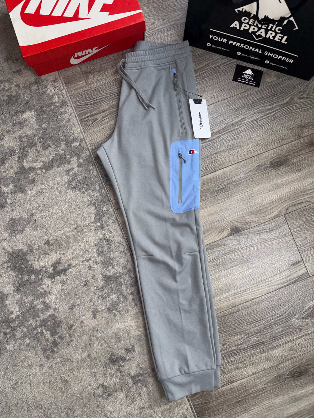 Berghaus Fleece Tracksuit - ‘Grey/Baby Blue’