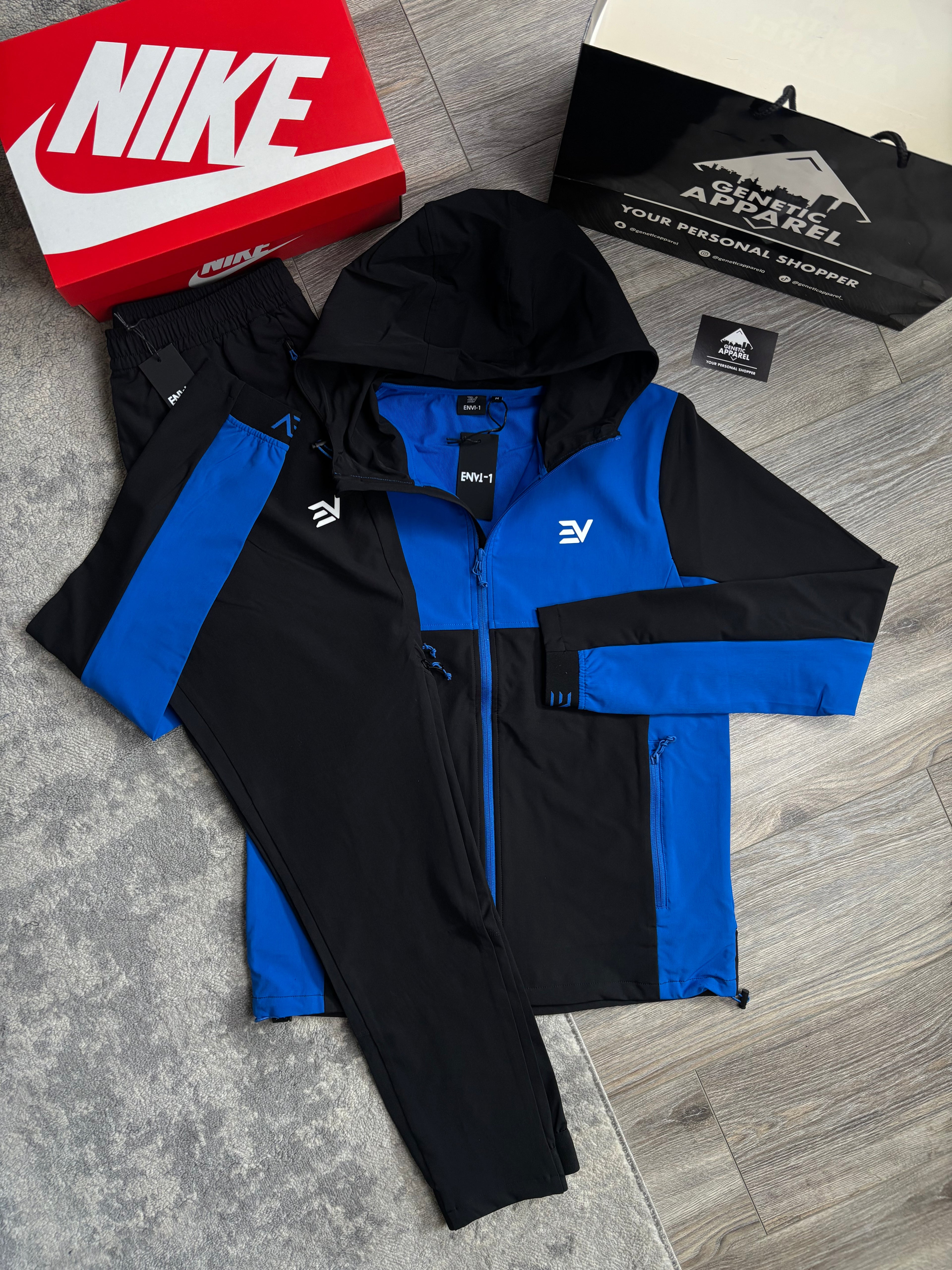 Envi1 Dynamic Tracksuit - ‘Royal Blue/Black’