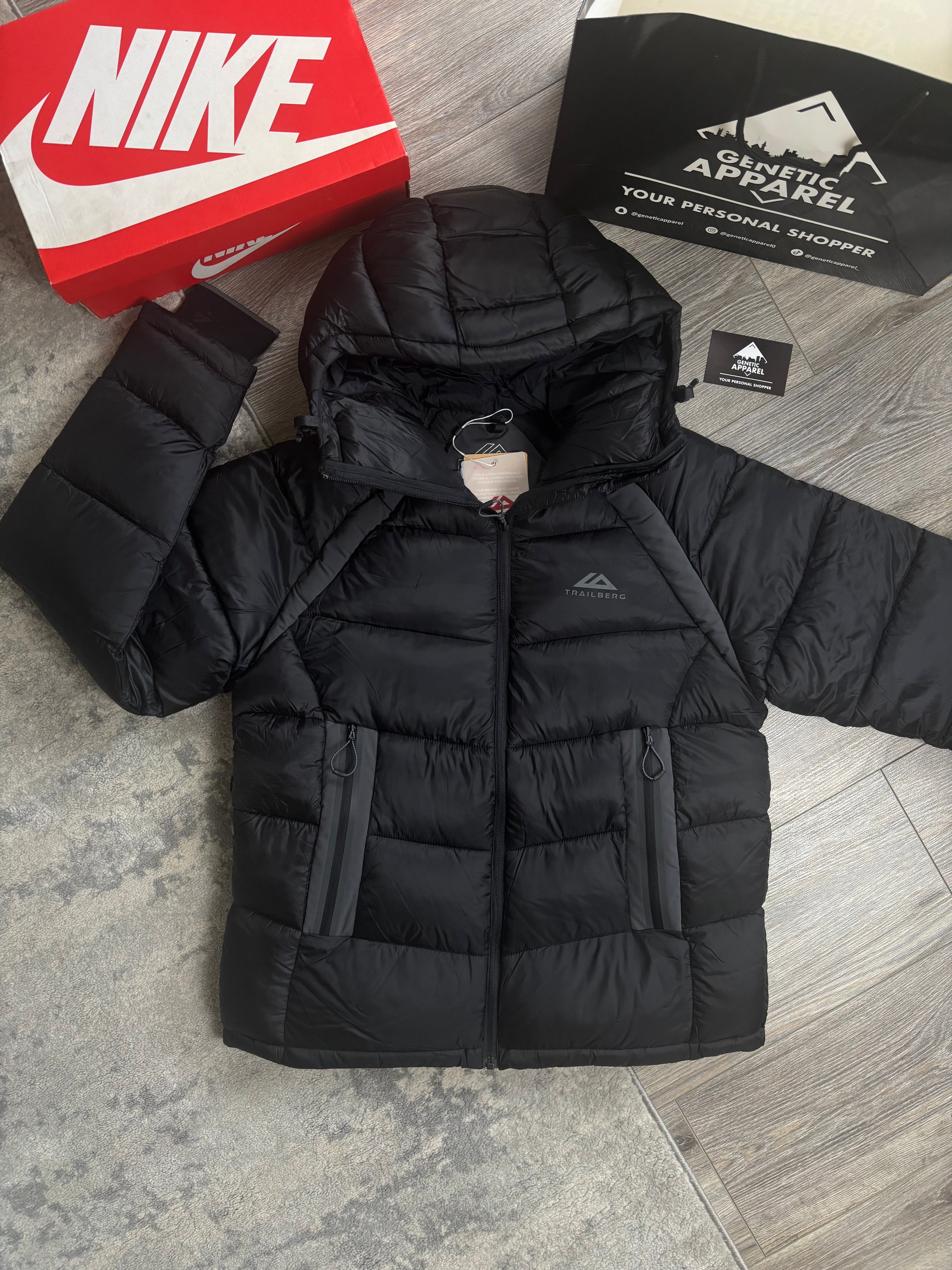 Trailberg Insulated Puffer Jacket - ‘Black’