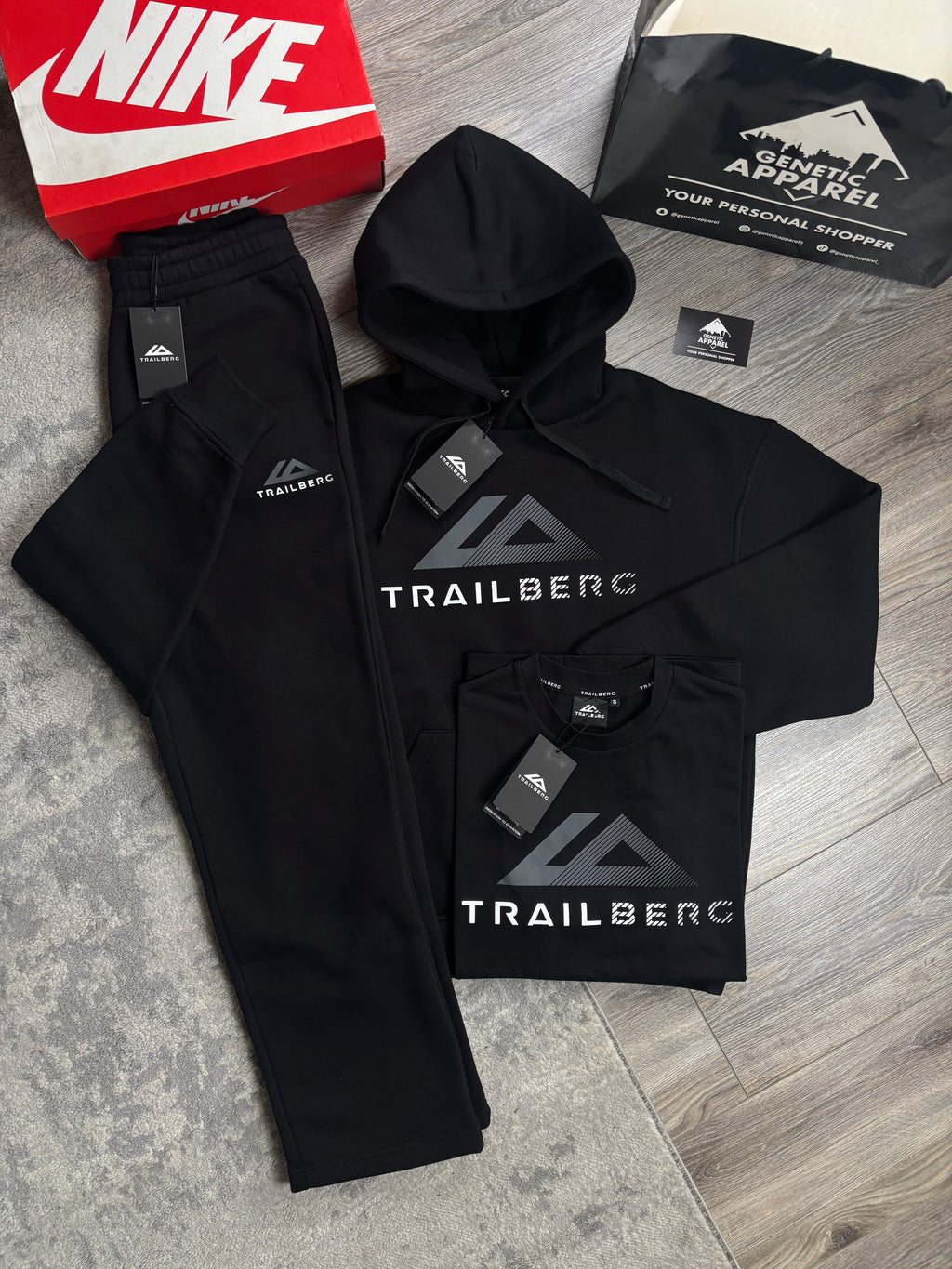 Trailberg Fraction Triset Tracksuit - ‘Black’