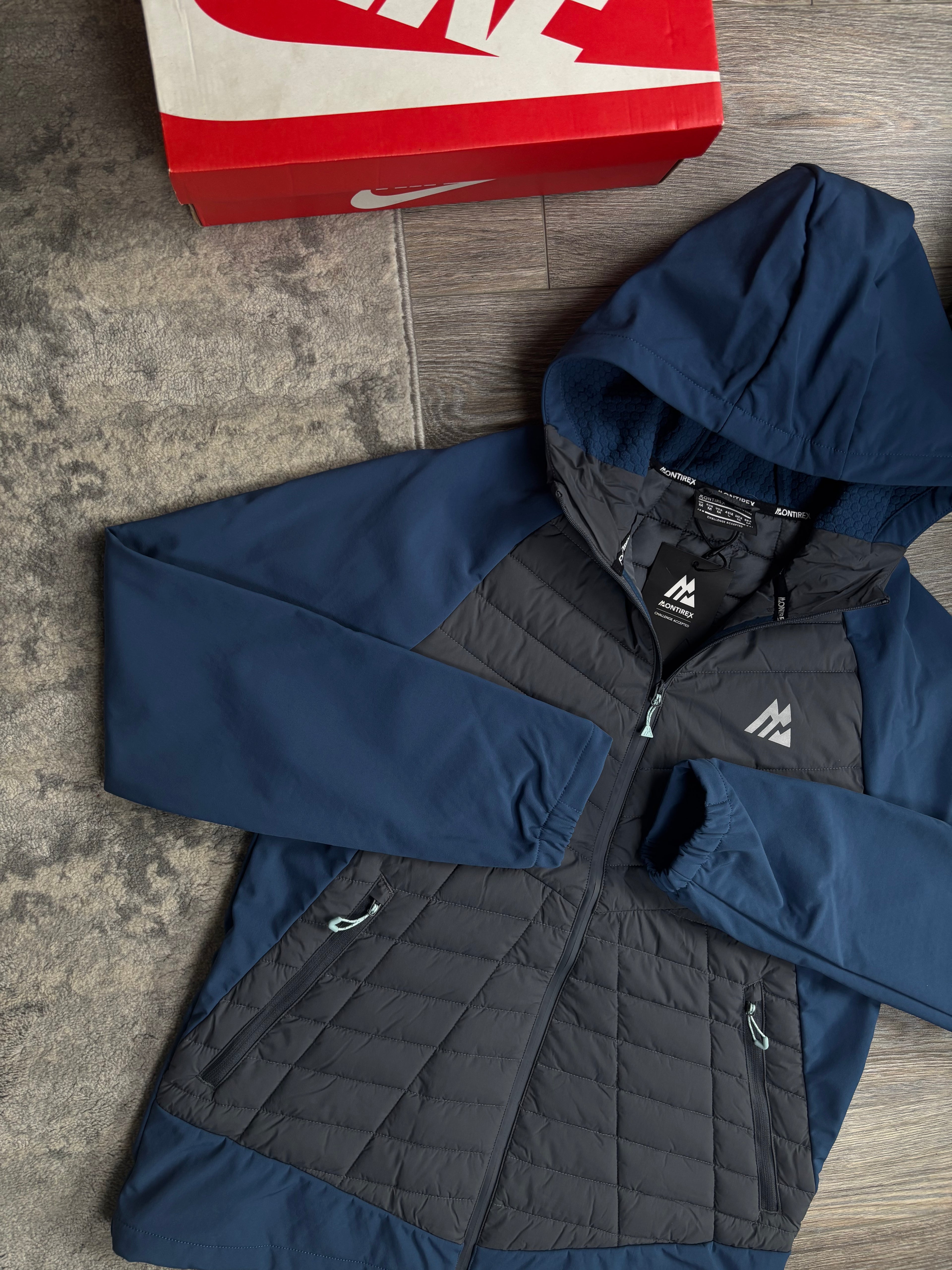 Montirex Hybrid Tech Jacket - ‘Navy/Grey’