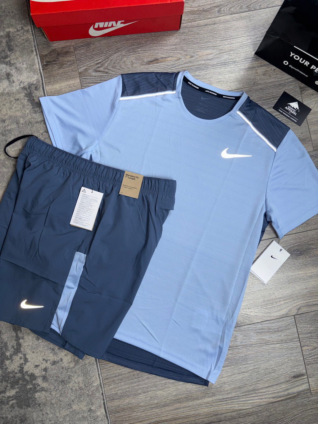 Nike Miler 1.0 T/Shirt / Short Set - ‘Bliss Blue’