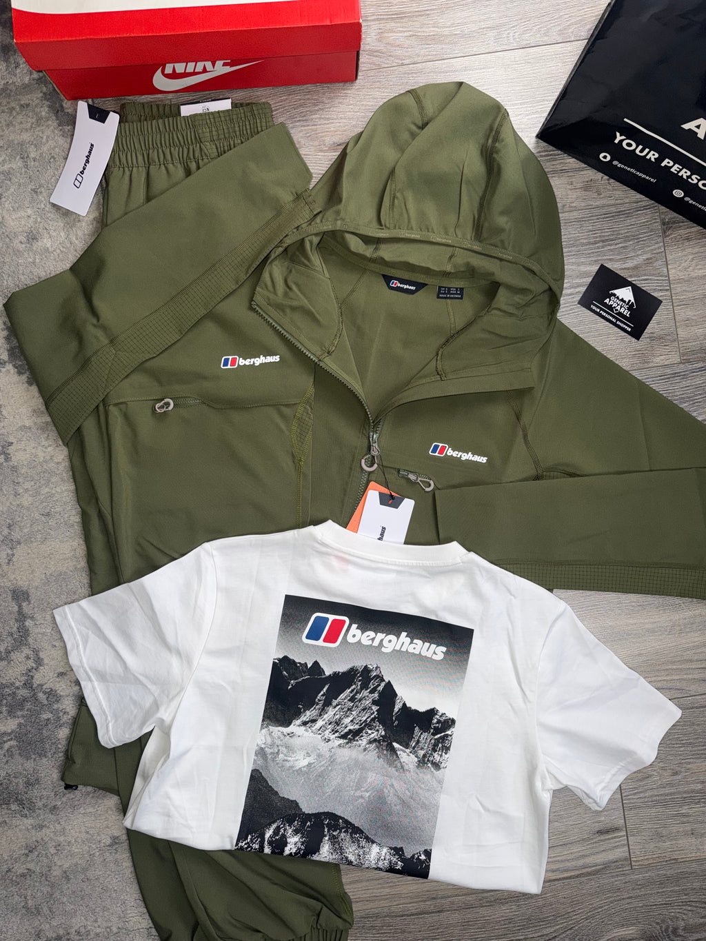 Berghaus Waved Triset Tracksuit - ‘Khaki’