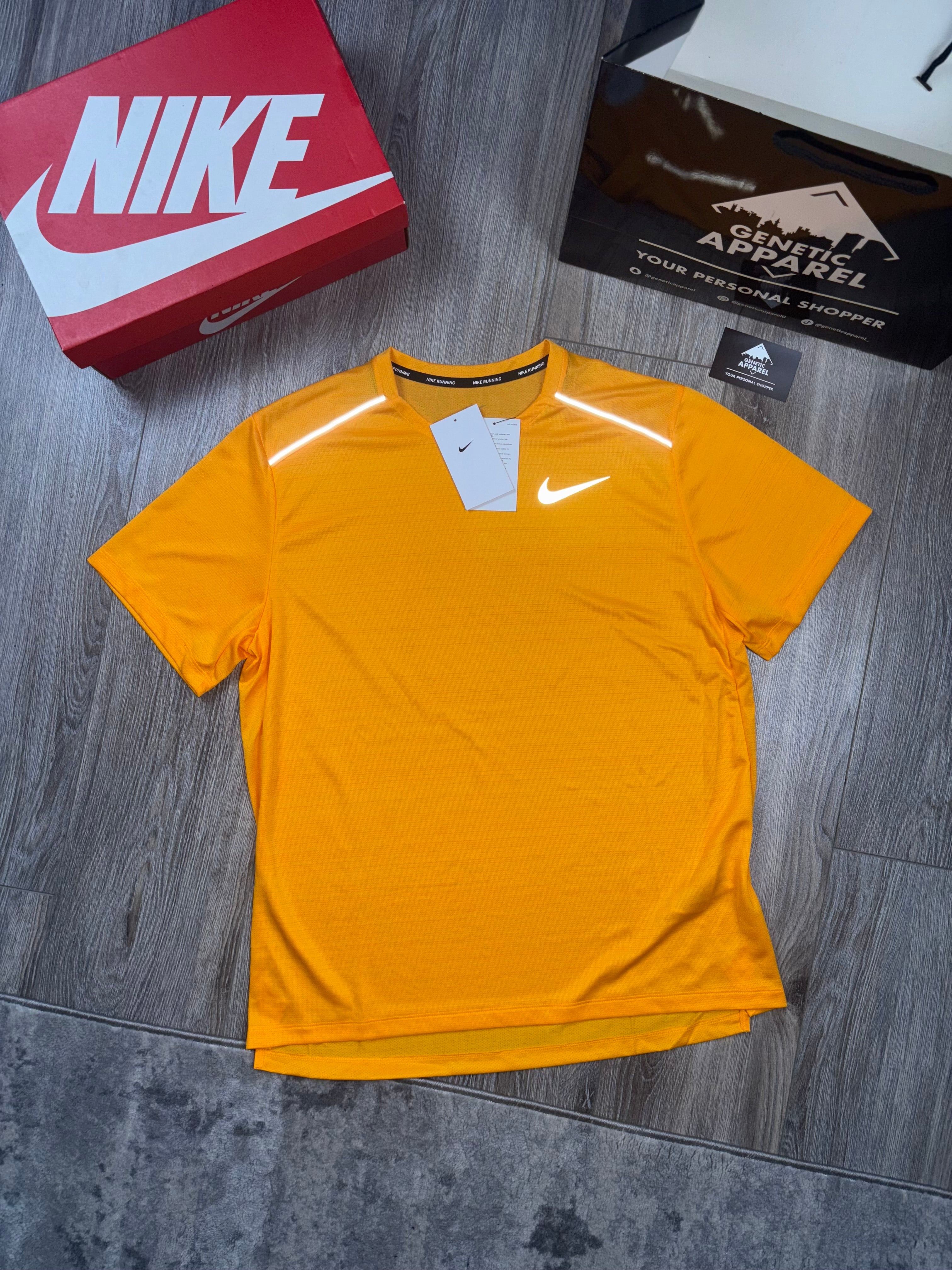 Nike Miler 1.0 T-Shirt / Short Set - ‘Orange/Grey’