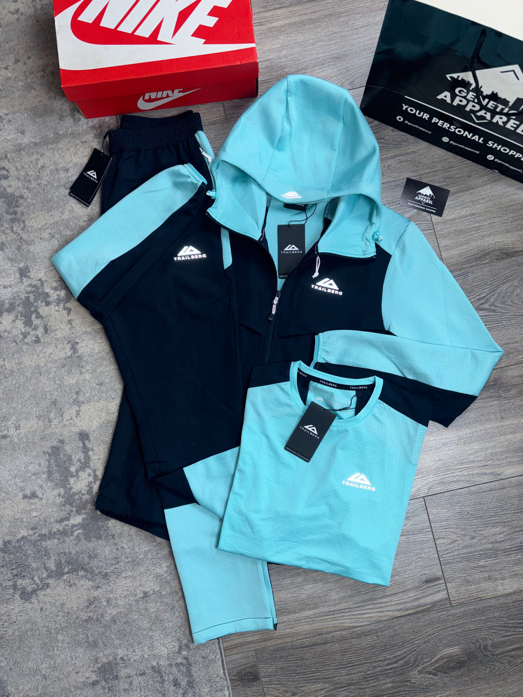 Trailberg Rapid Triset Tracksuit - ‘Navy/Teal’