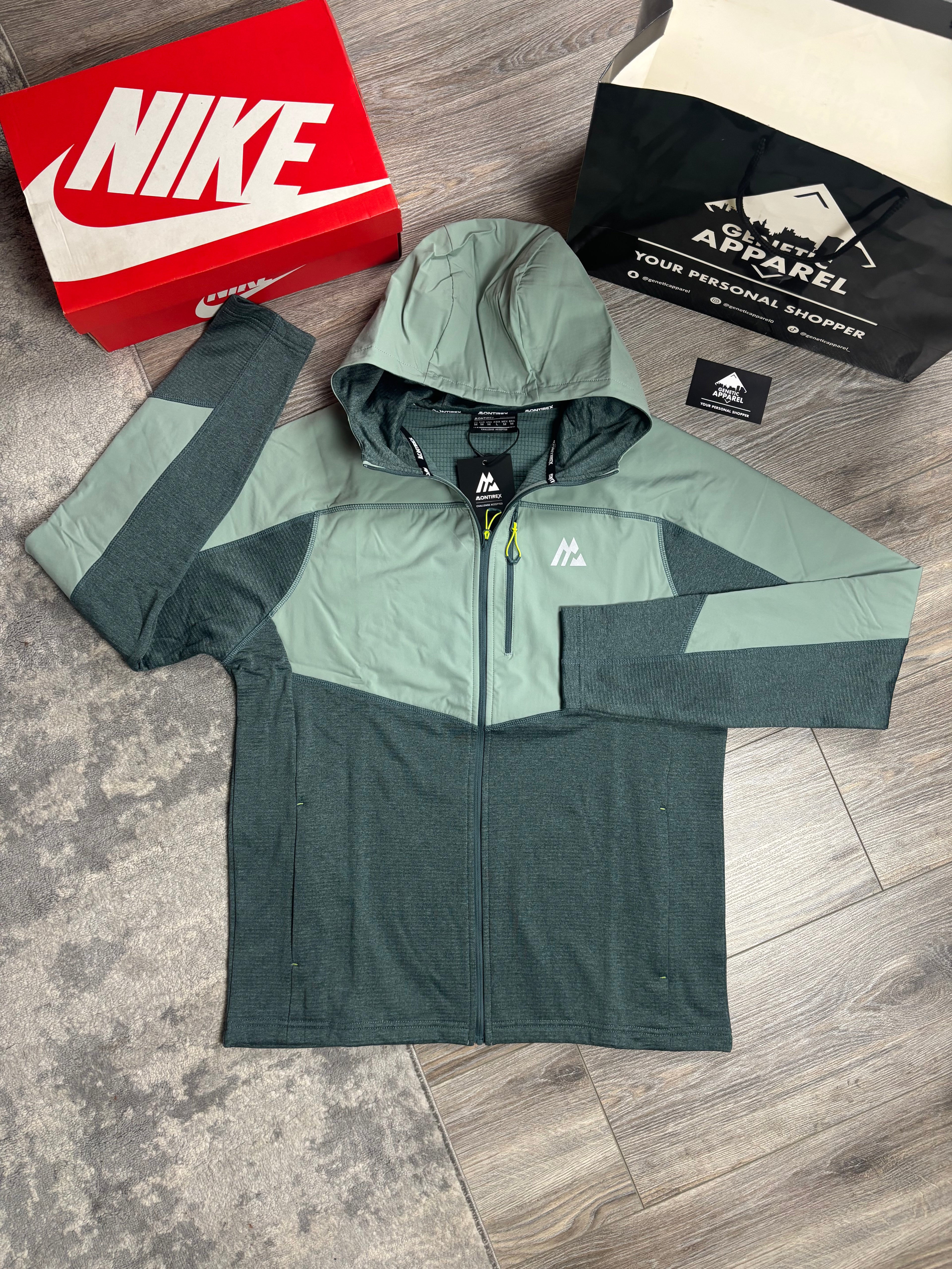 Montirex Cotton Explore Tracksuit - ‘Green/Teal’