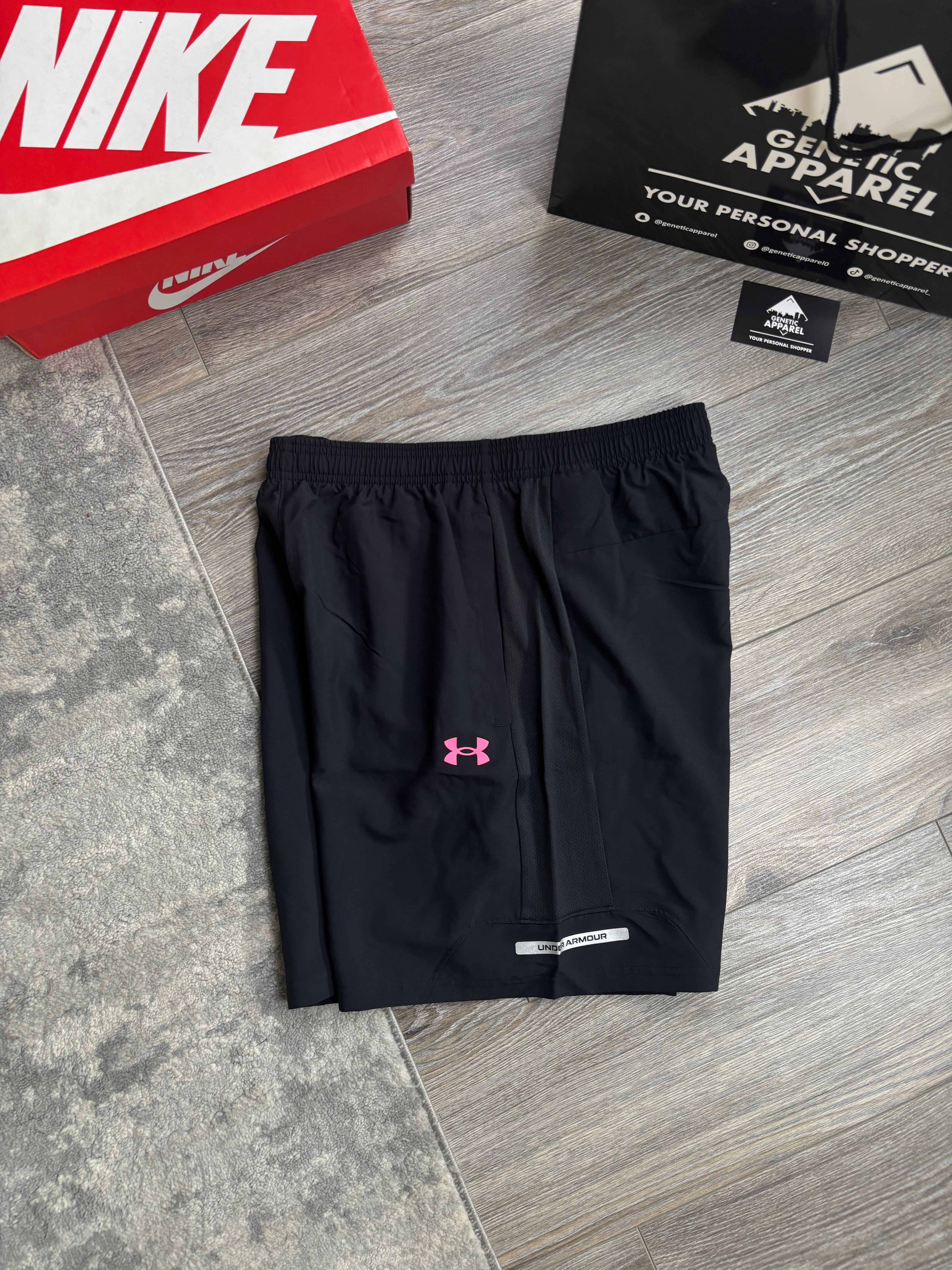 Under Armour Triset 1/4 Zip Set - ‘Black/Pink’