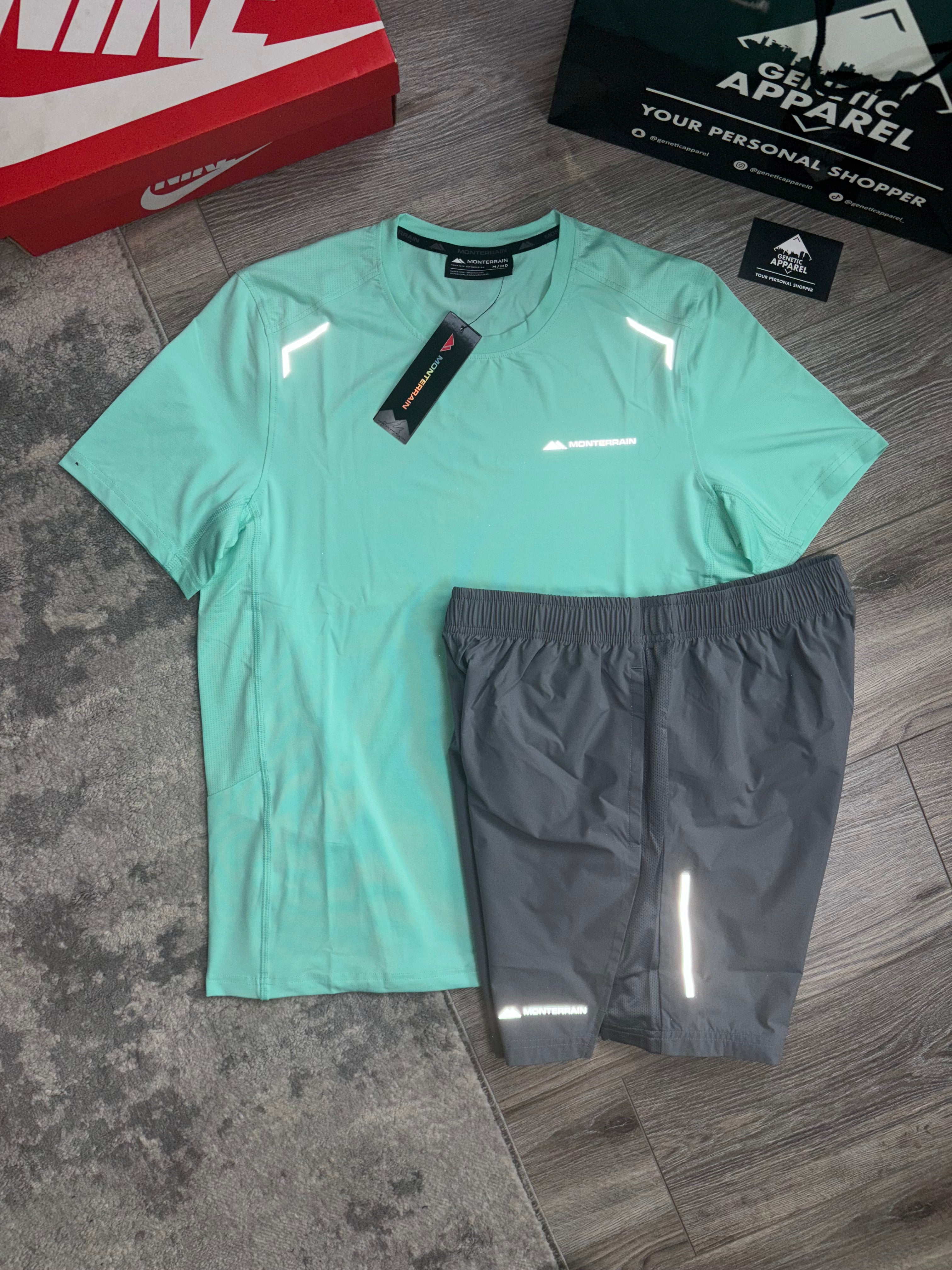 Monterrain T-Shirt / Short Set Lyder - ‘Mint’
