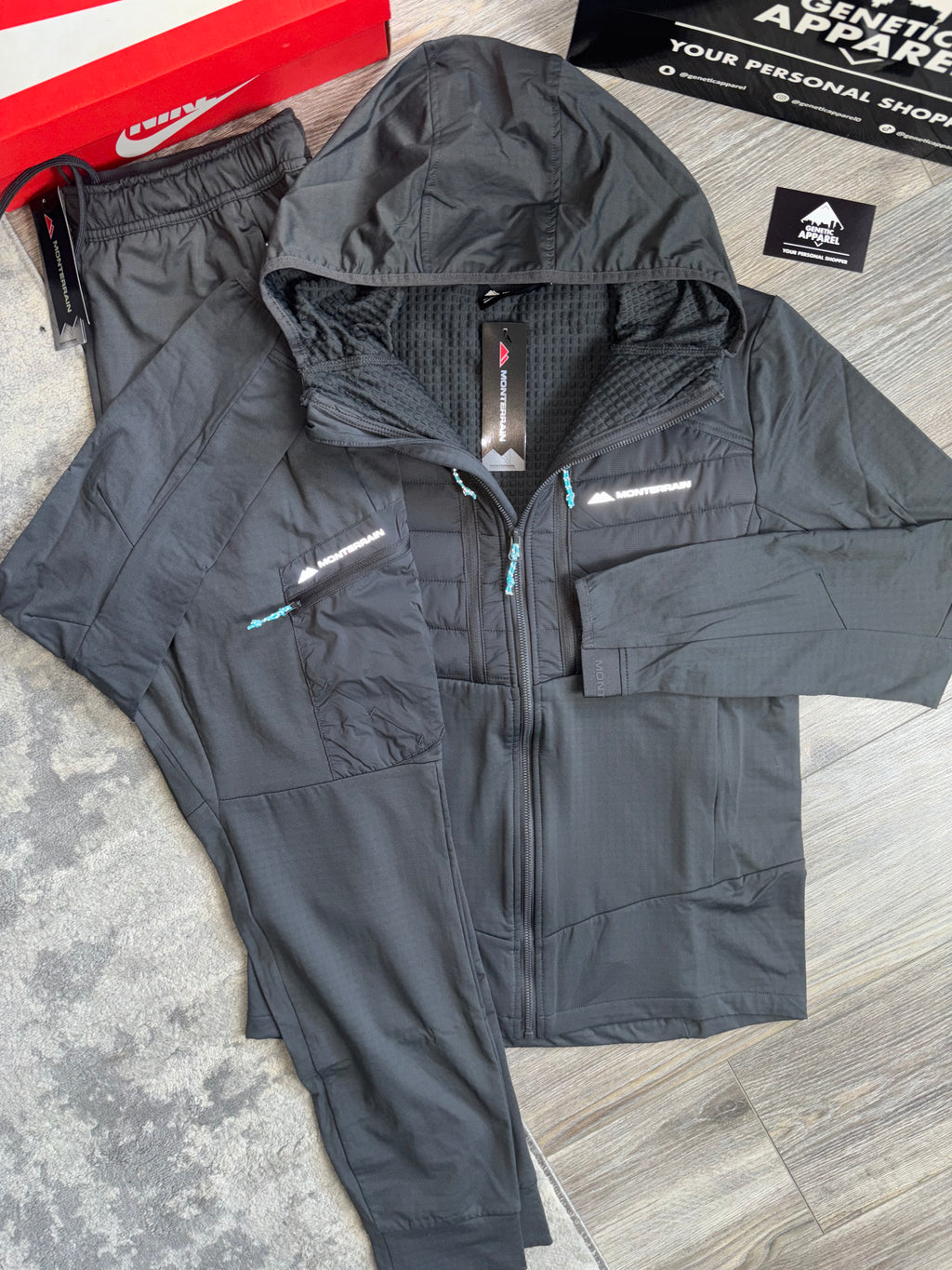 Monterrain Dinar Tracksuit - ‘Grey/Blue’