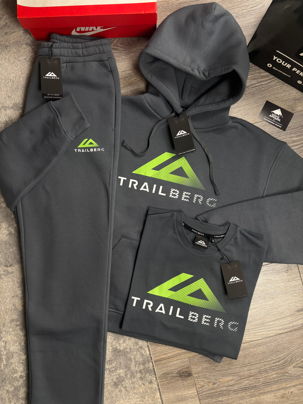 Trailberg Fraction Triset Tracksuit - ‘Grey/Luminous’