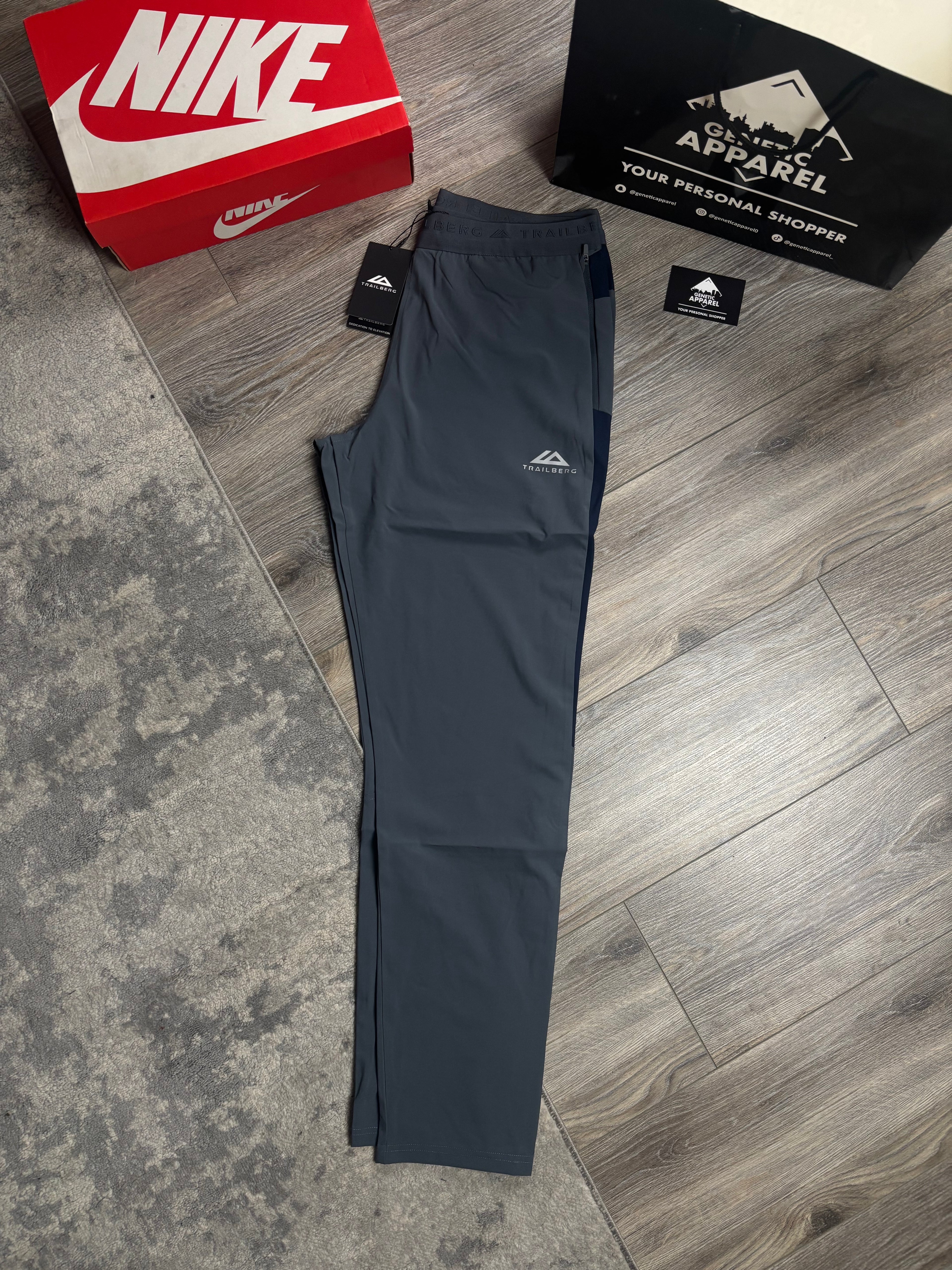 Trailberg Triathlon Tracksuit - ‘Grey/Navy’