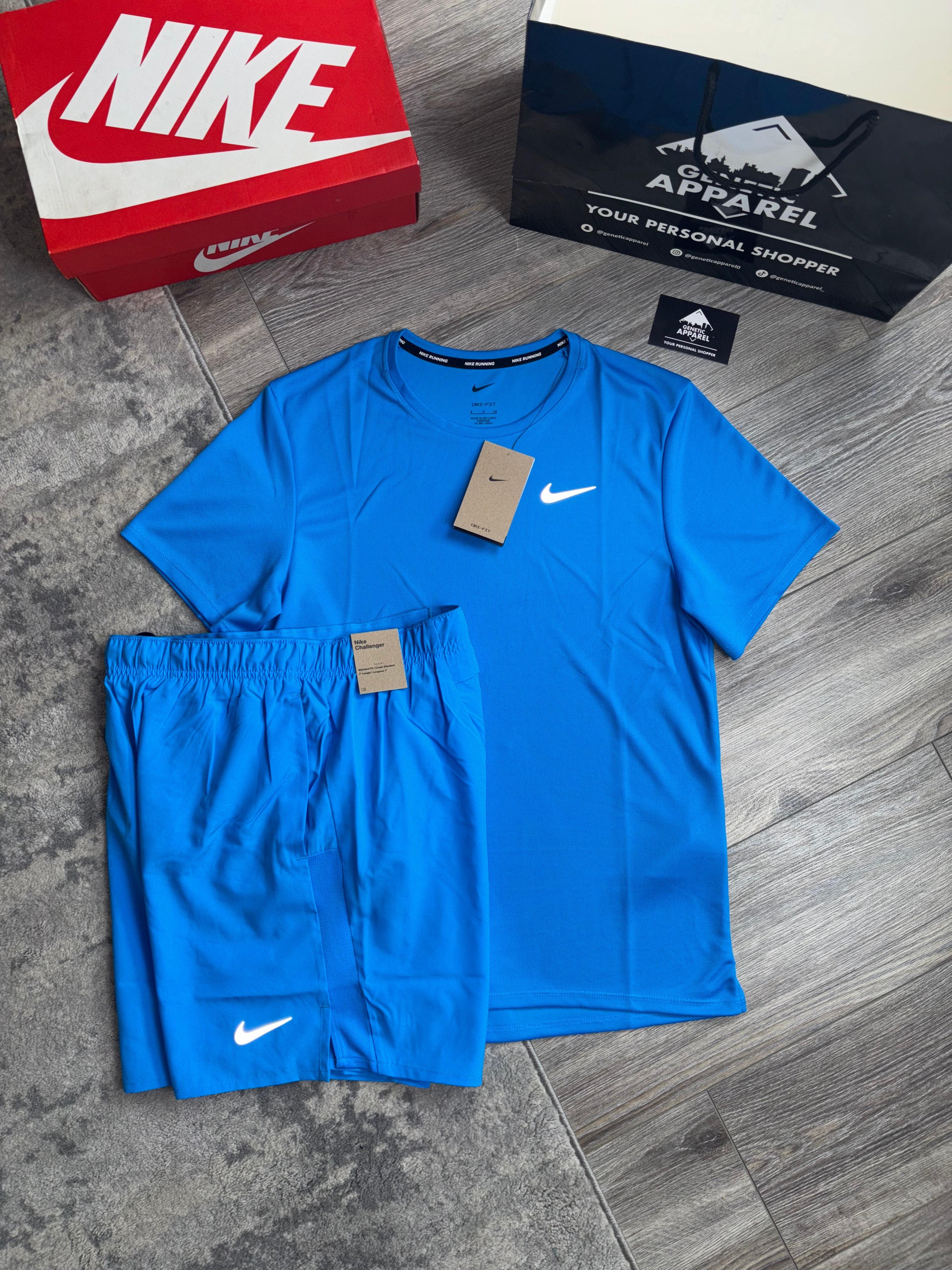 Nike Miler 2.0 T-Shirt / Short Set - ‘Blue’