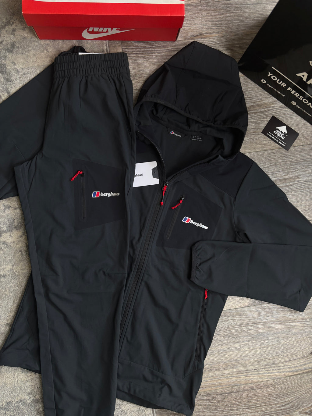 Berghaus Tech Tracksuit - ‘Black/Red’