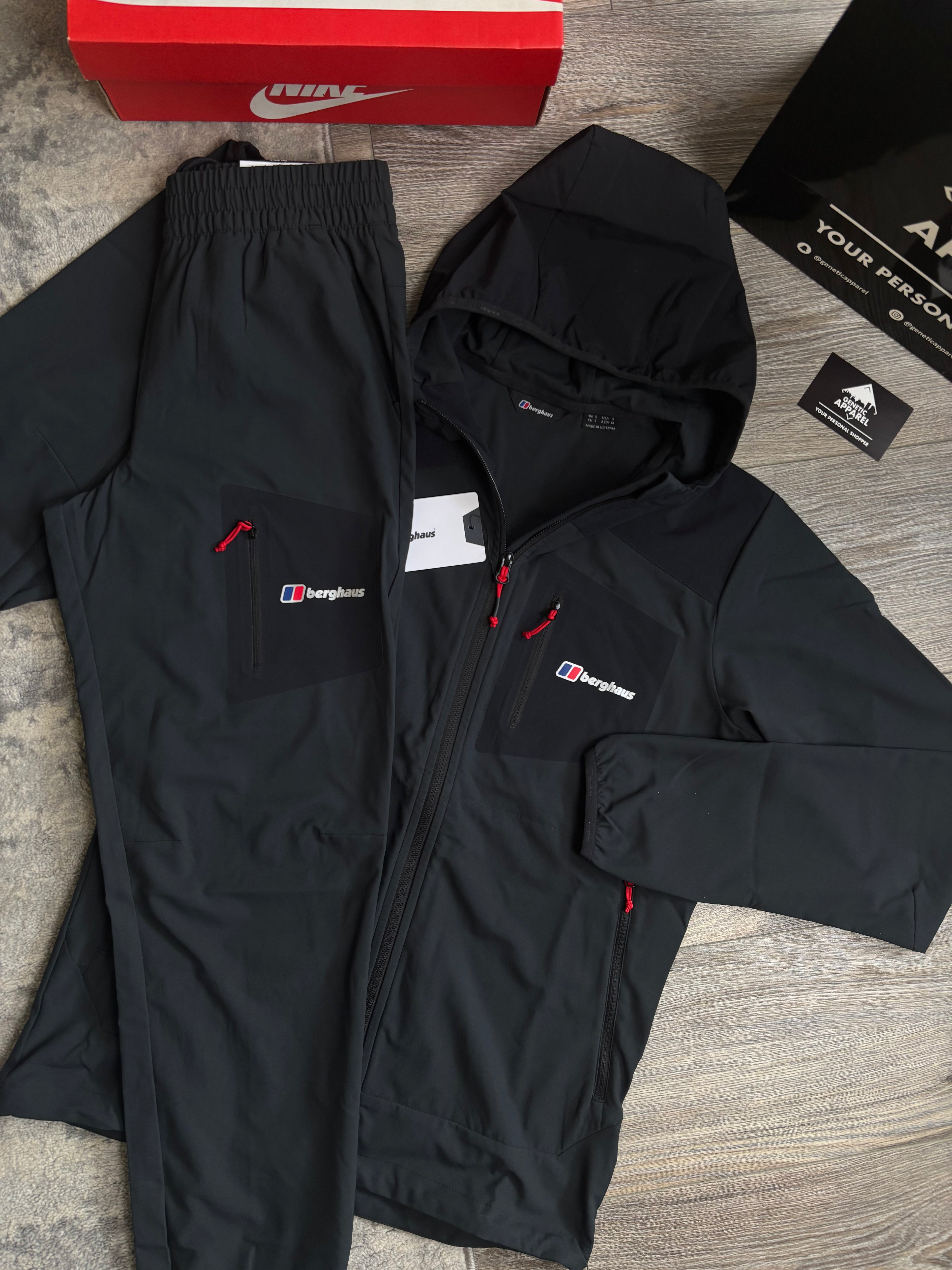 Berghaus Tech Tracksuit - ‘Black/Red’