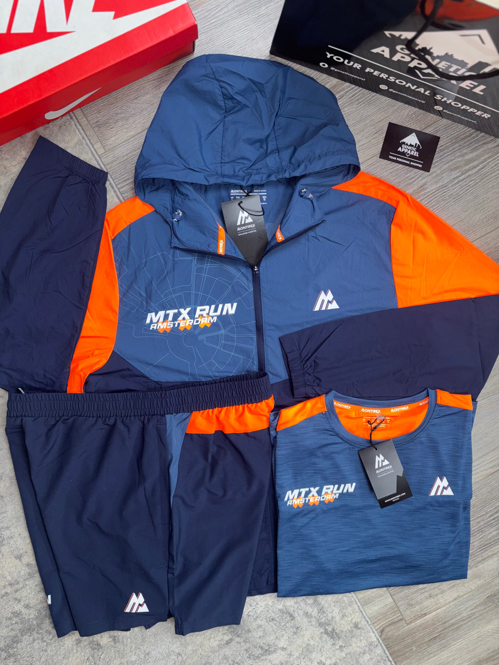 Montirex Amsterdam Triset - ‘Navy/Orange’