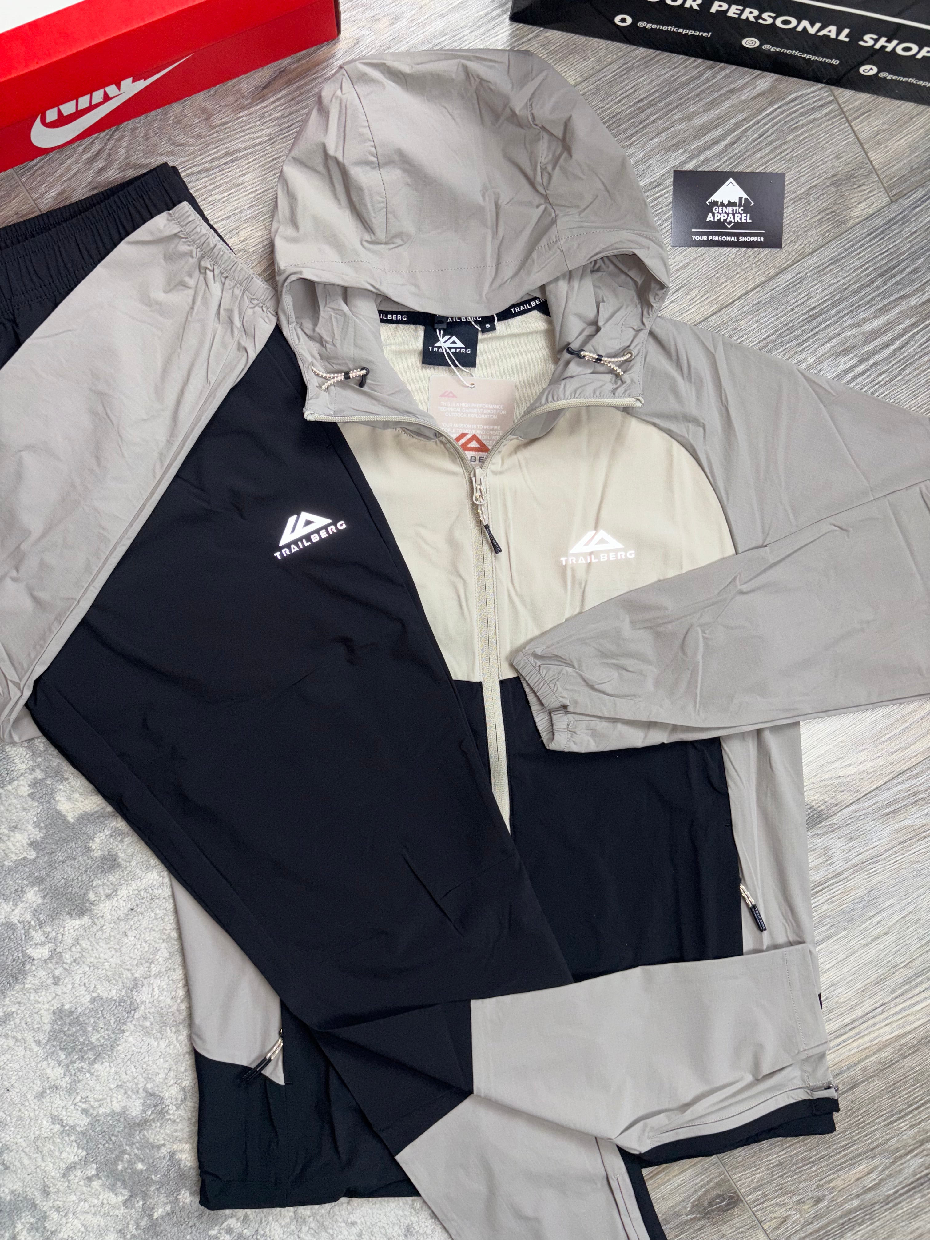 Trailberg Tech Tracksuit - ‘Cream/Black’