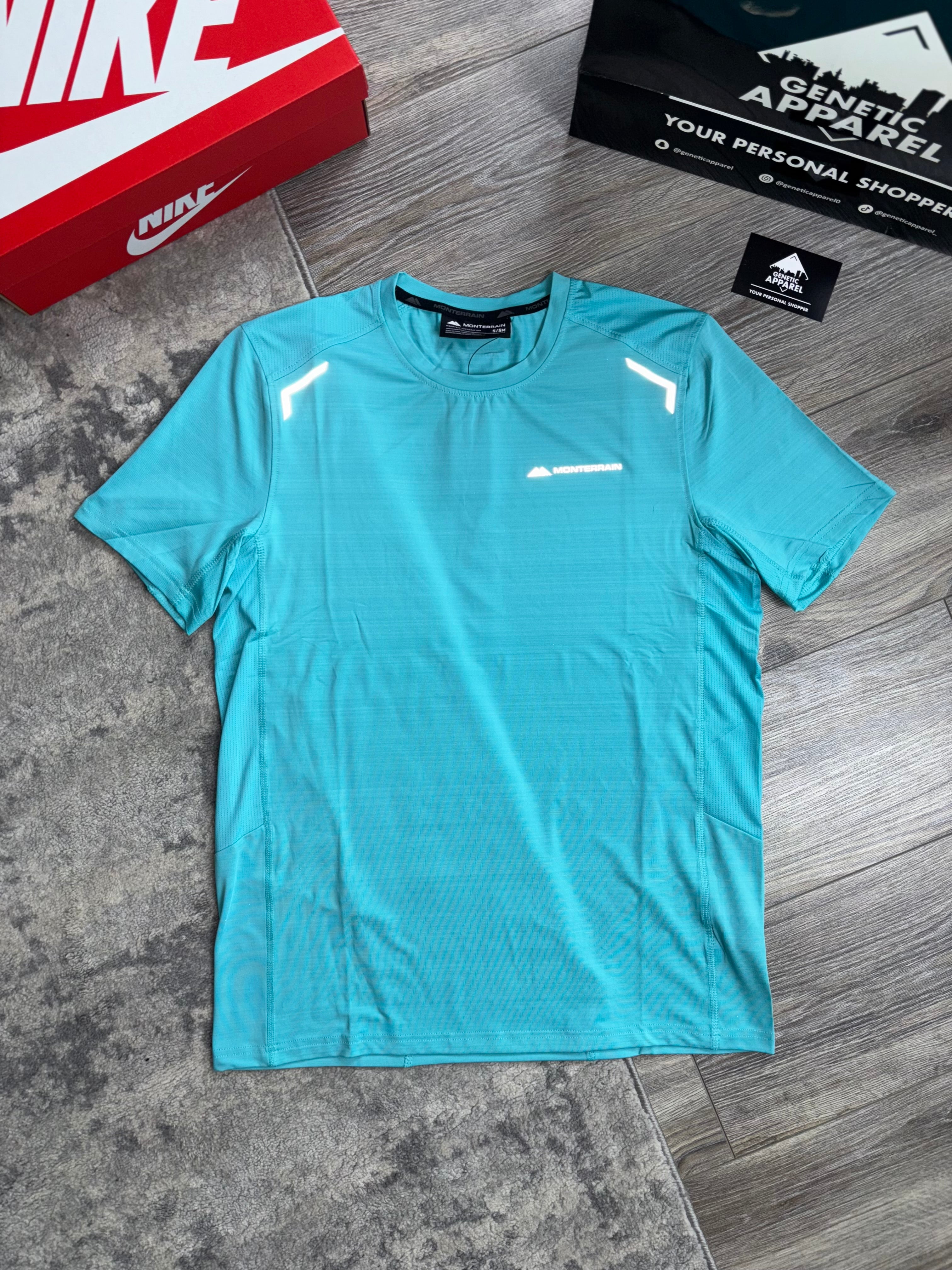 Monterrain Lyder T-Shirt / Short Set - ‘Turquoise’