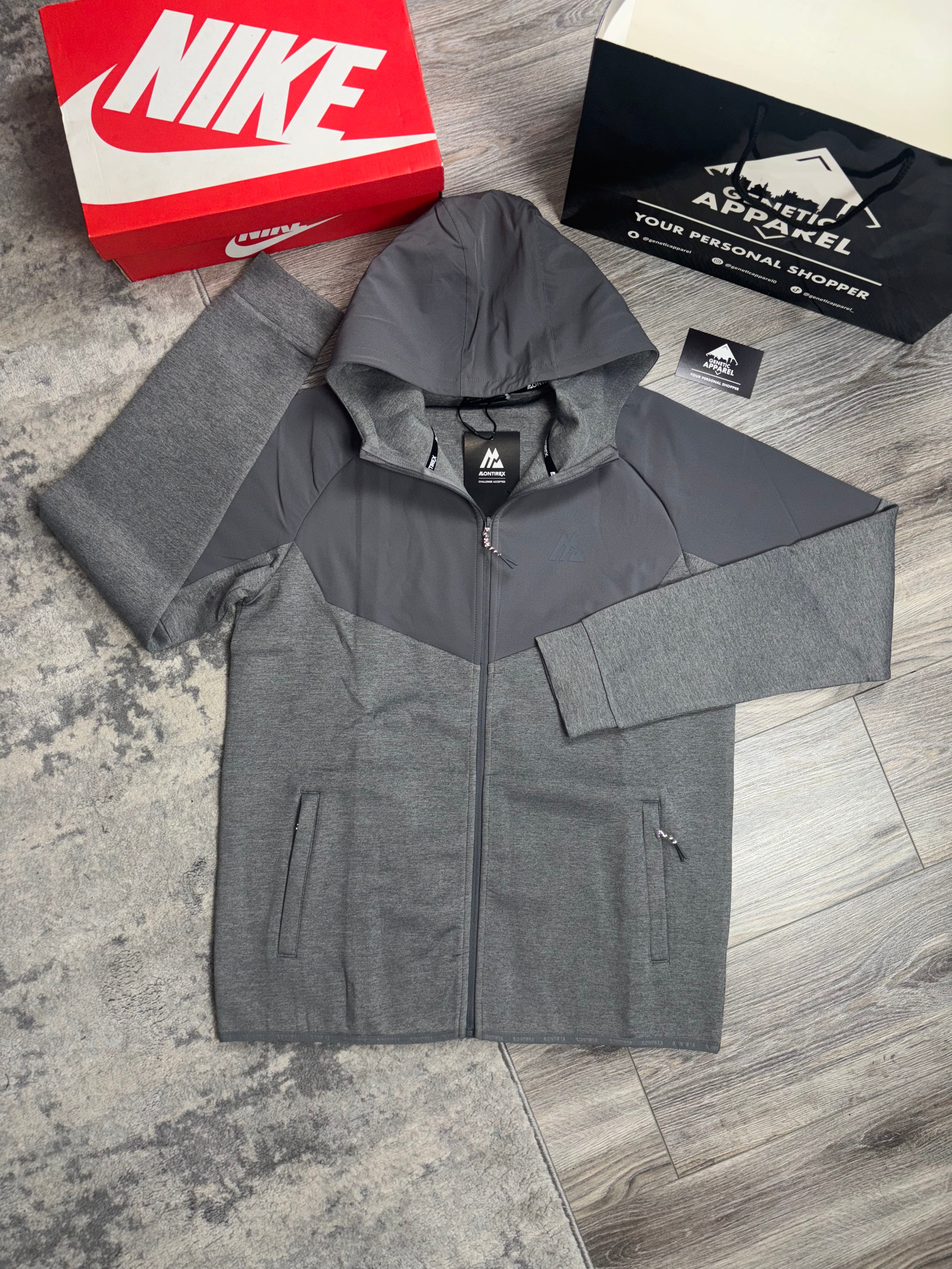 Montirex Fleeced Tracksuit -‘Slate Grey/Grey’