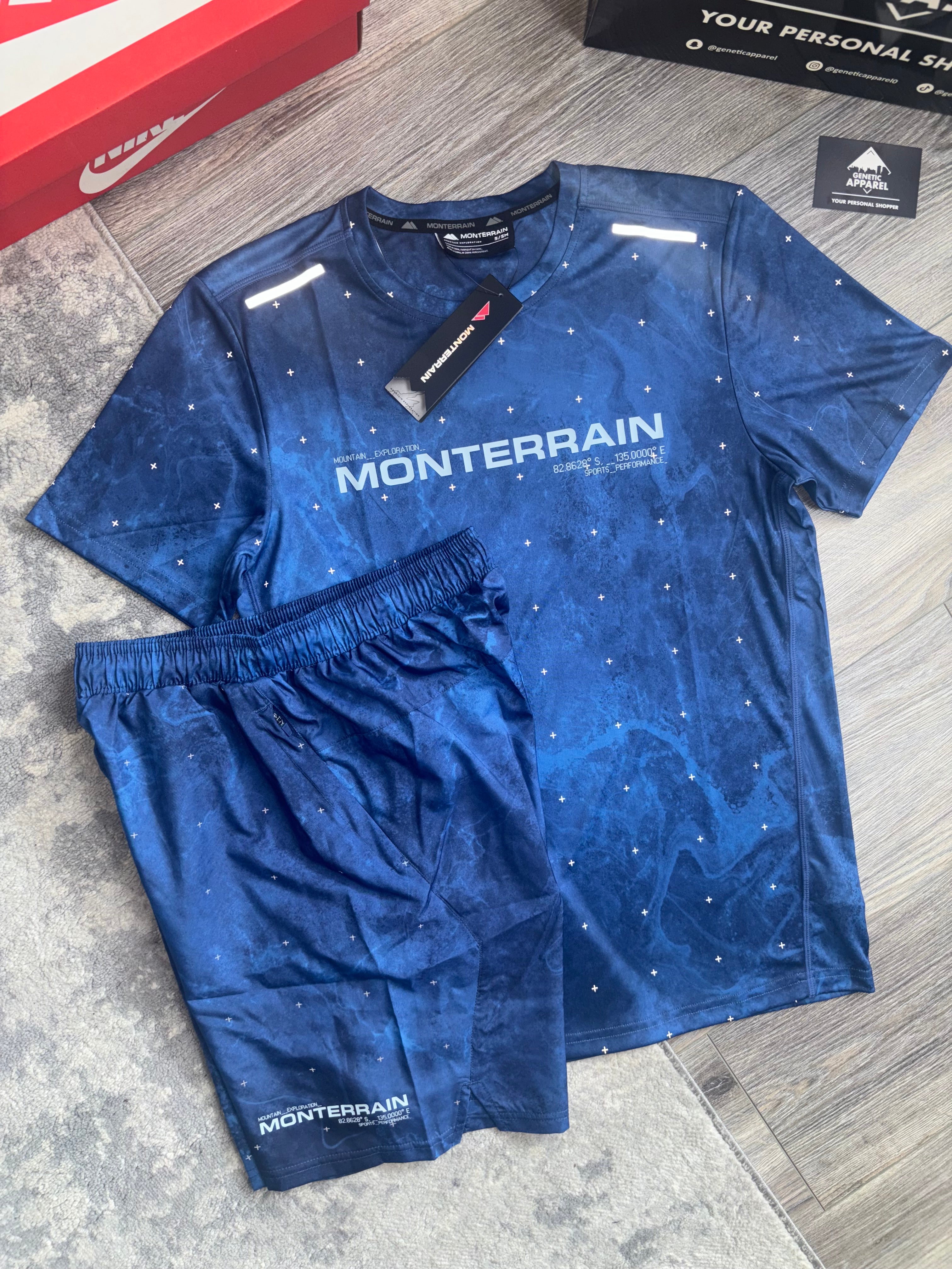 Monterrain T-Shirt / Short Set Galaxy - ‘Blue’