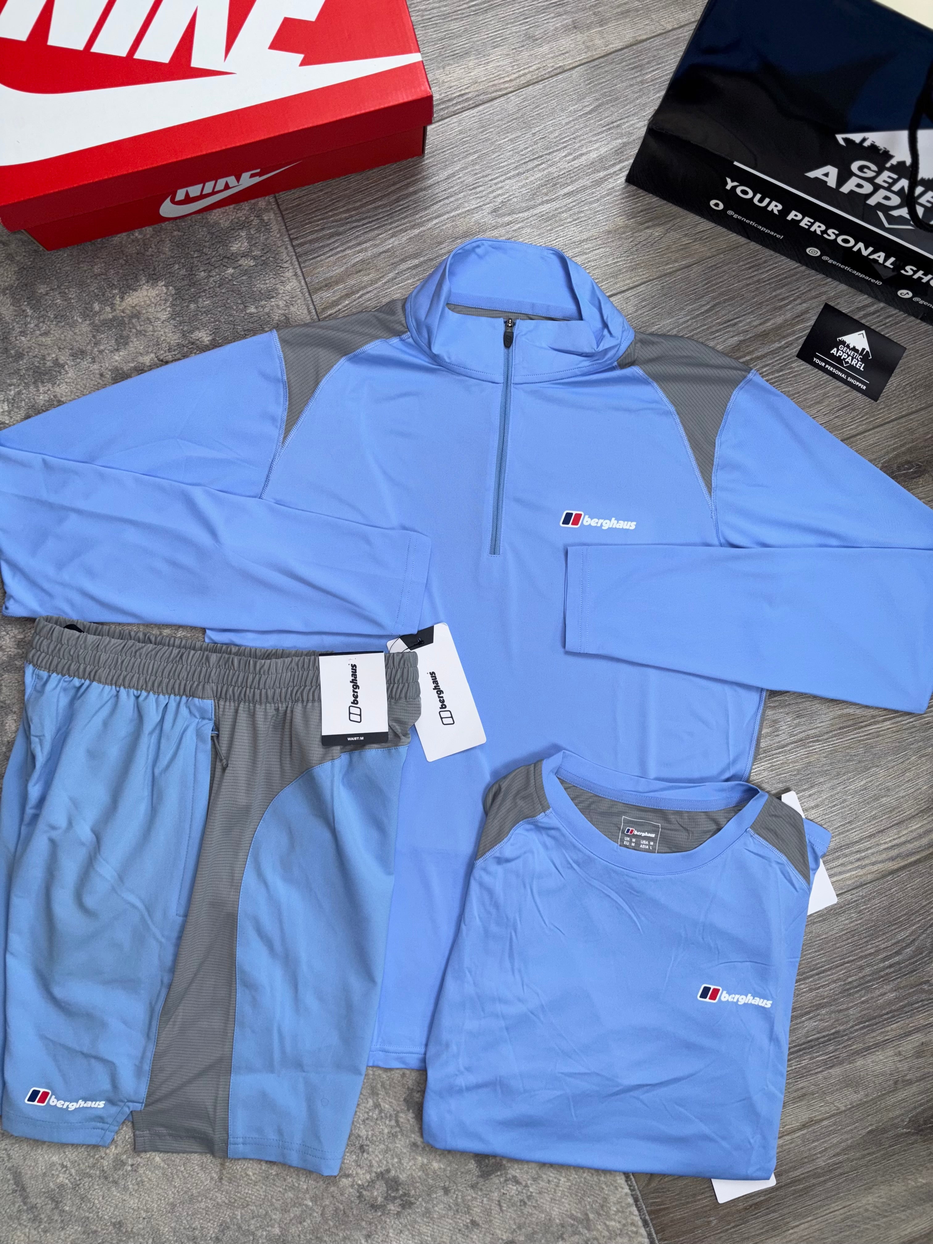 Berghaus Triset 1/4 Zip Set - ‘Baby Blue’