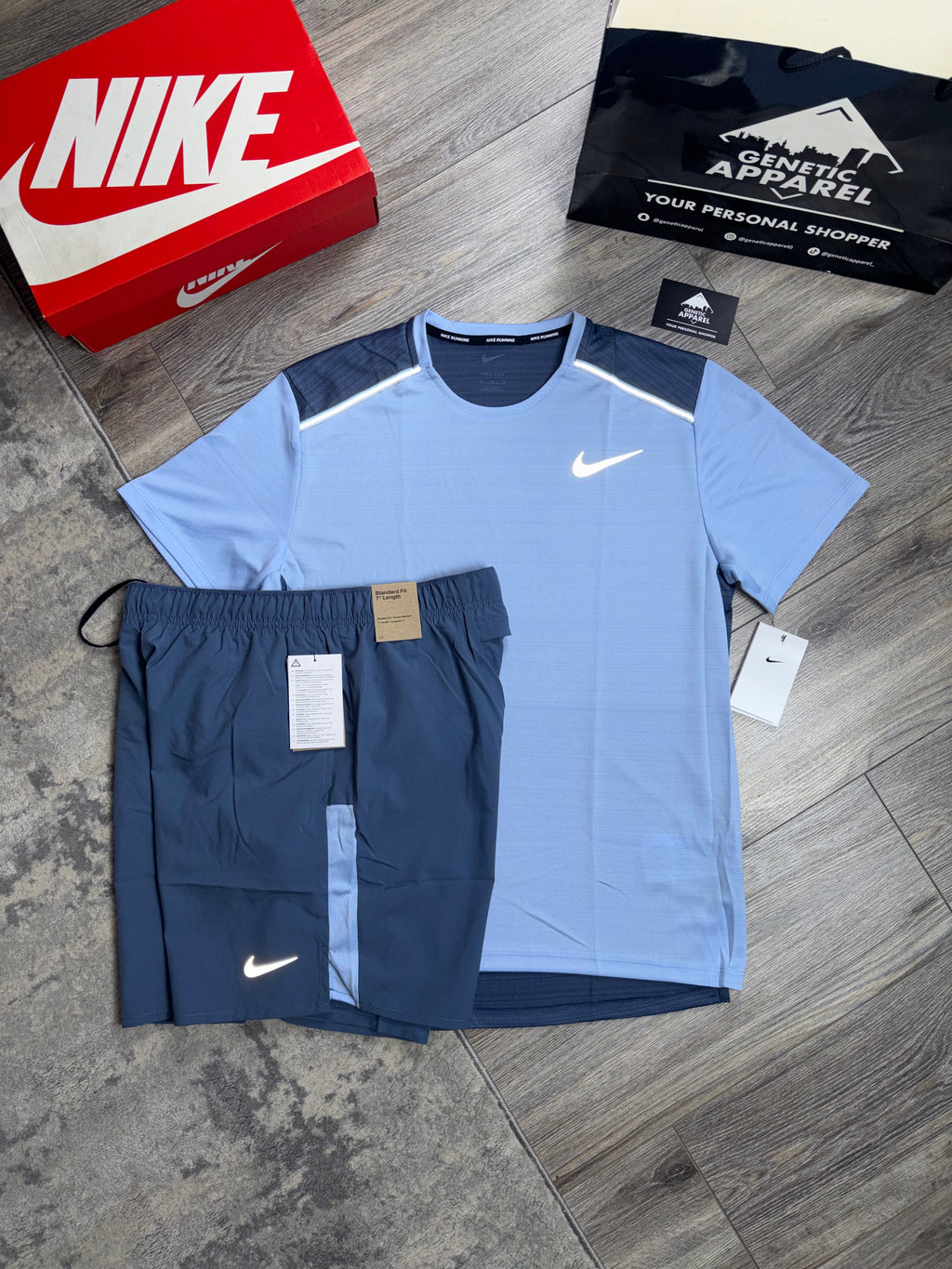 Nike Miler 1.0 T/Shirt / Short Set - ‘Bliss Blue’