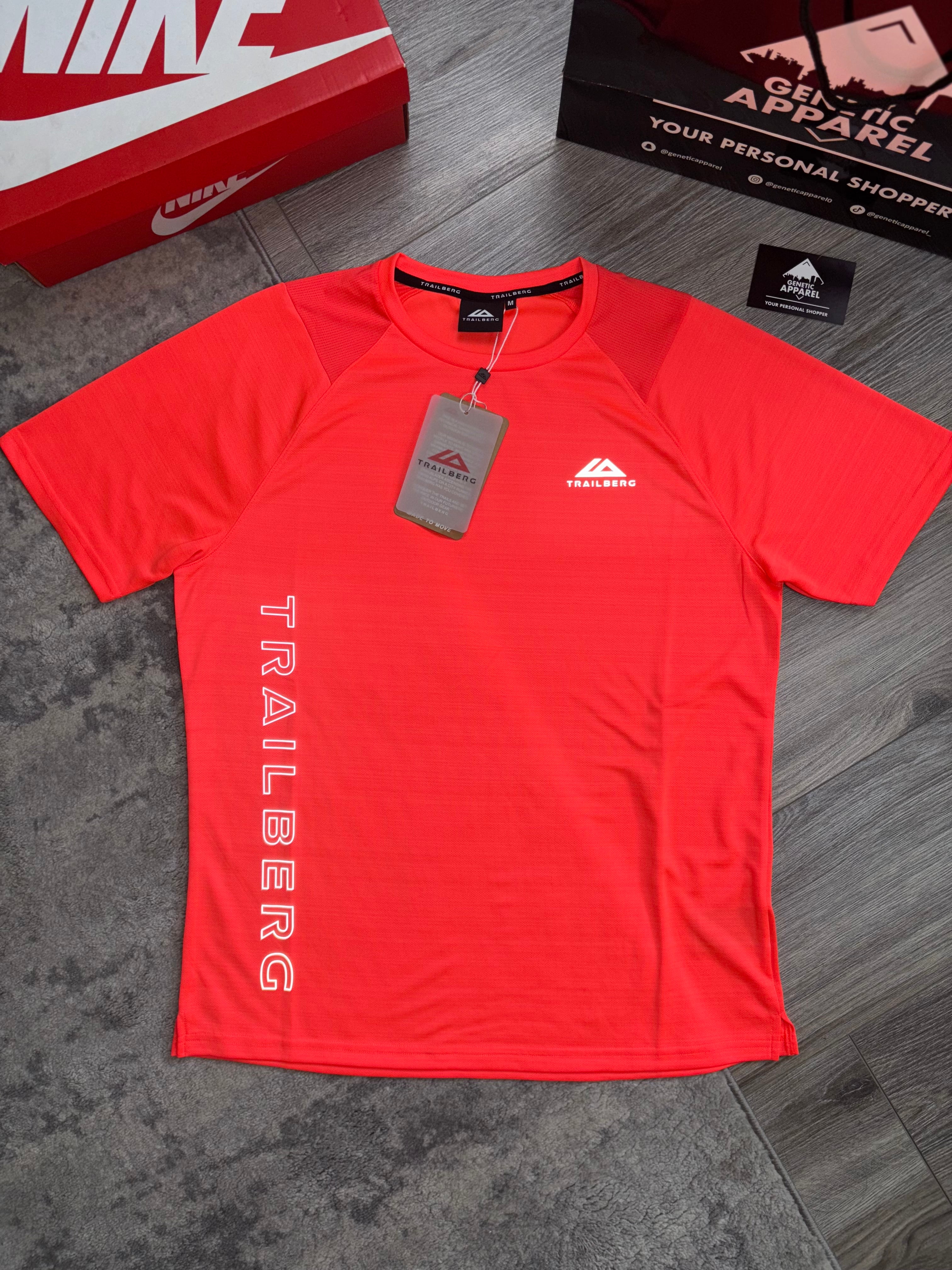Trailberg Vertigo T-Shirt / Short Set - ‘Black/Red’