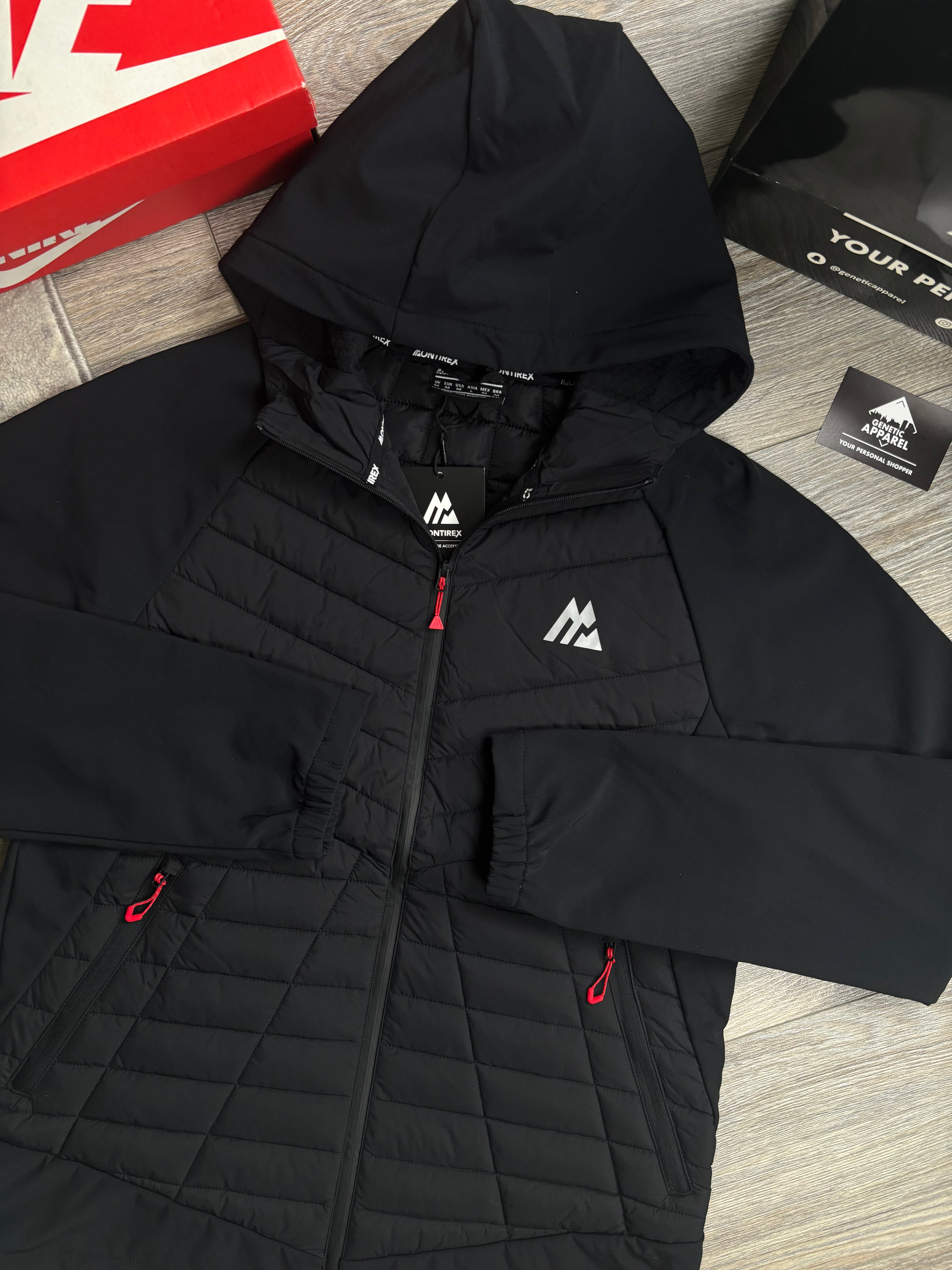 Montirex Hybrid Tech Jacket - ‘Black/Red’