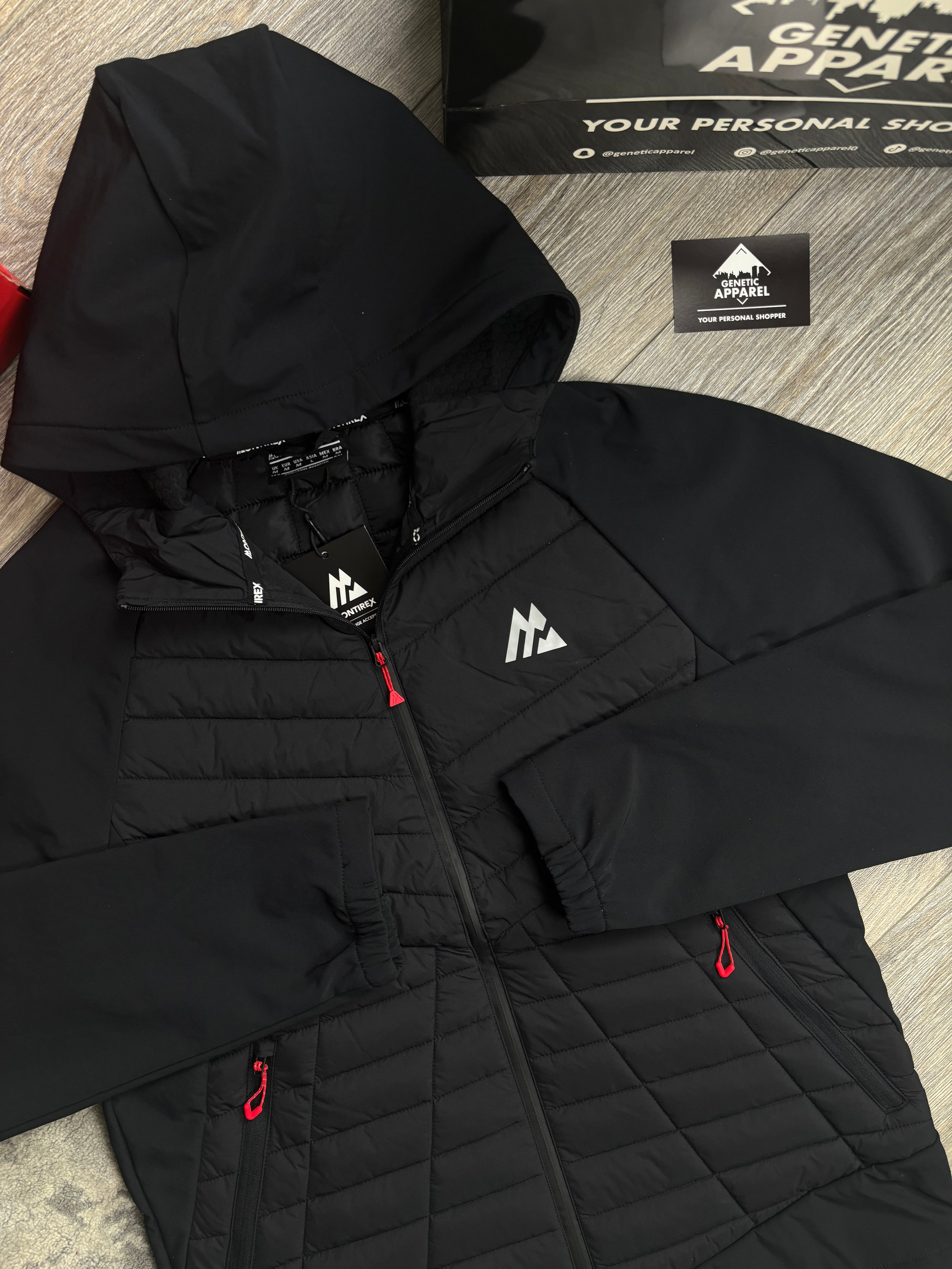 Montirex Hybrid Tech Jacket - ‘Black/Red’
