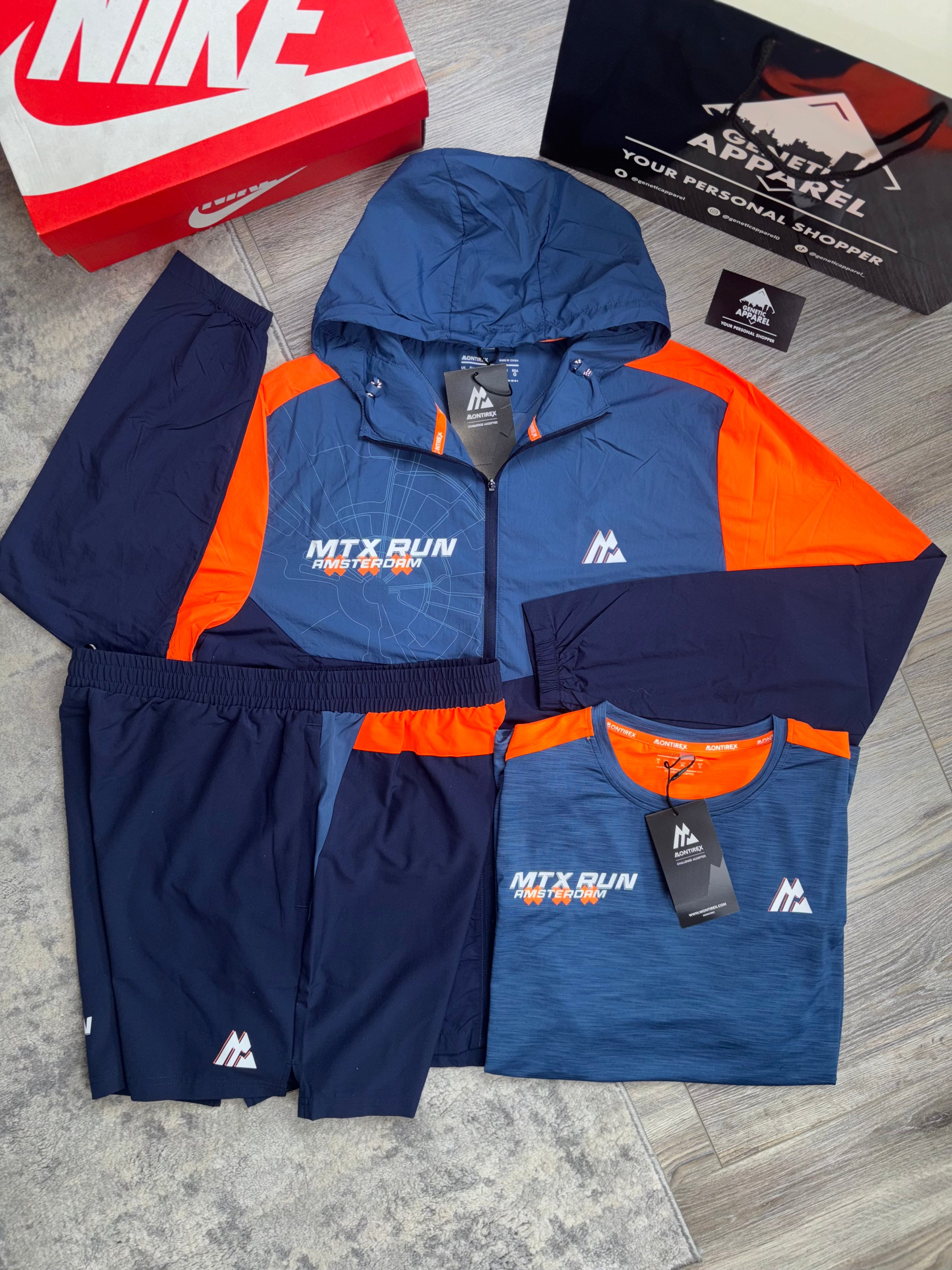 Montirex Amsterdam Triset - ‘Navy/Orange’