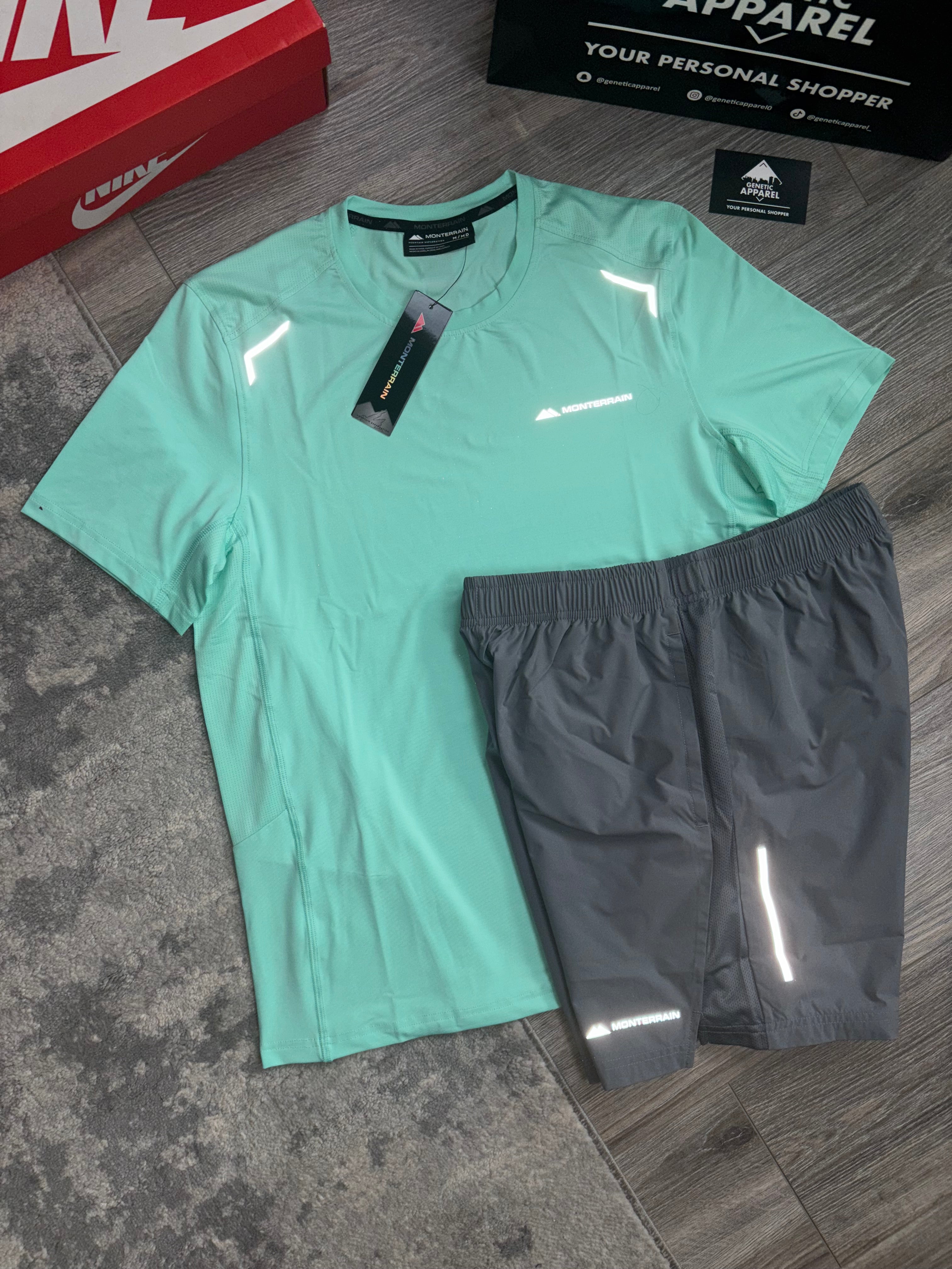 Monterrain T-Shirt / Short Set Lyder - ‘Mint’