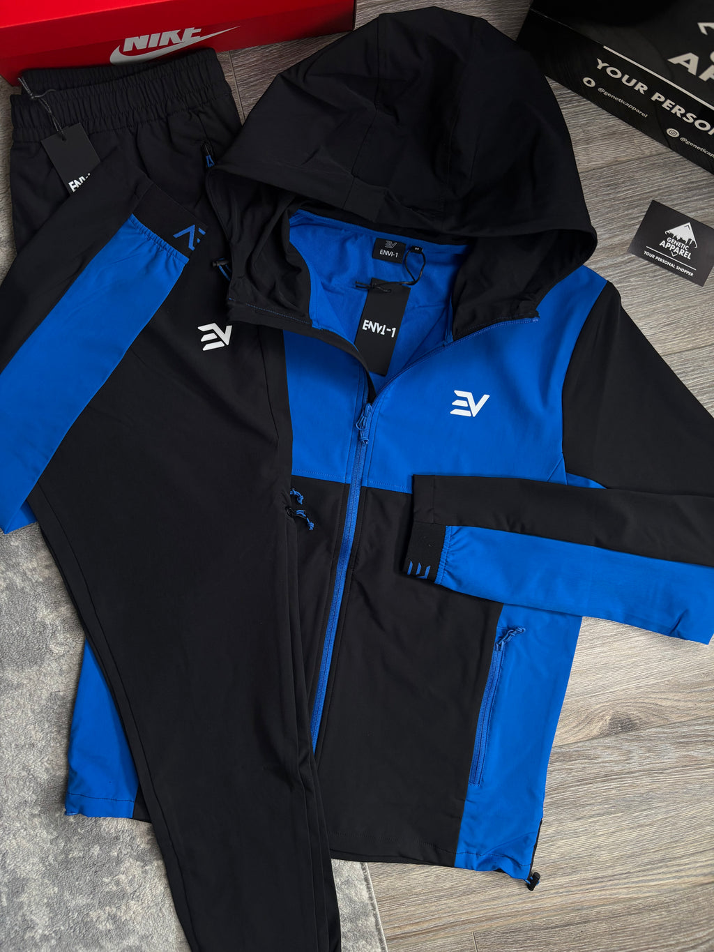 Envi1 Dynamic Tracksuit - ‘Royal Blue/Black’