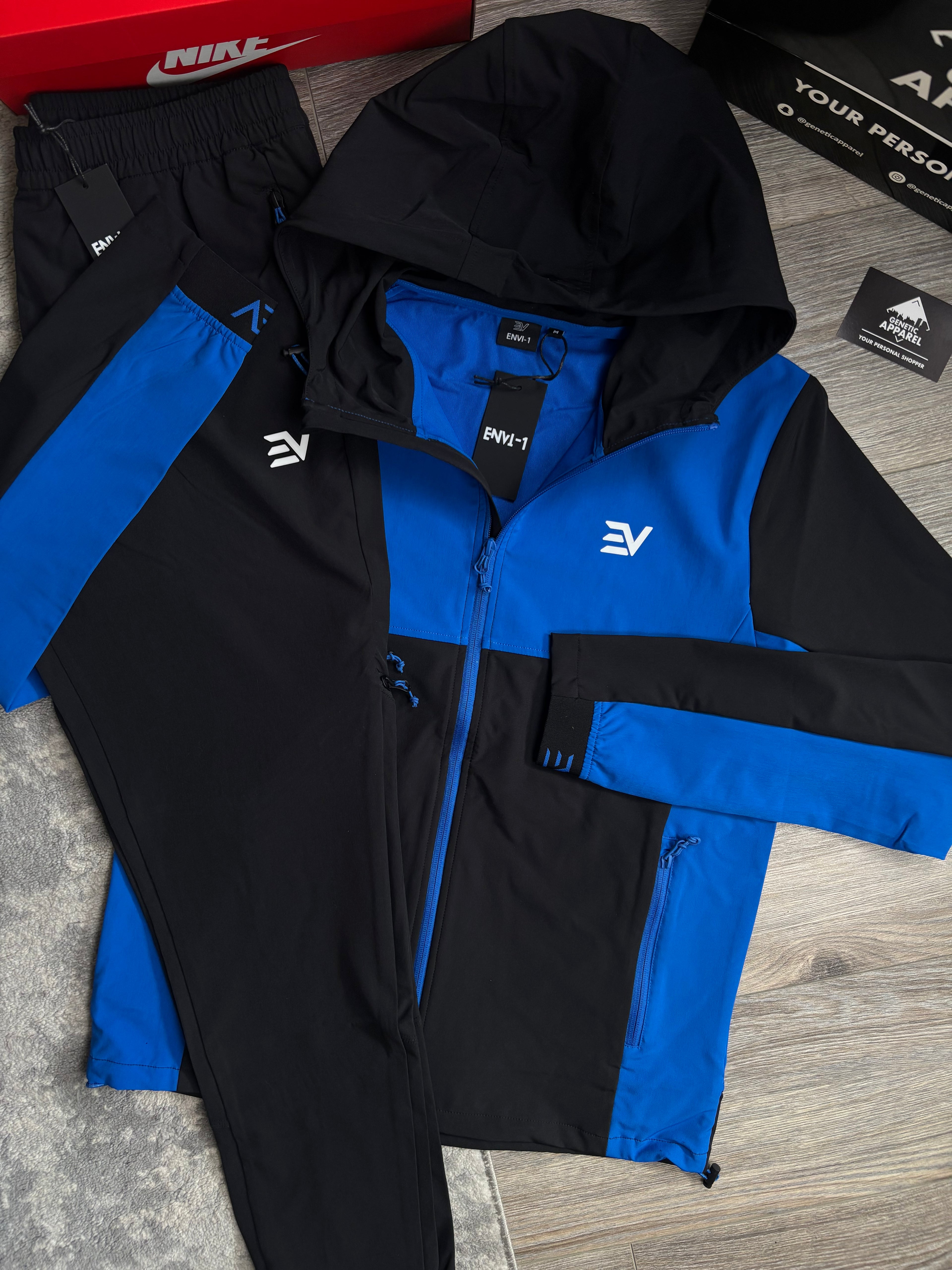 Envi1 Dynamic Tracksuit - ‘Royal Blue/Black’