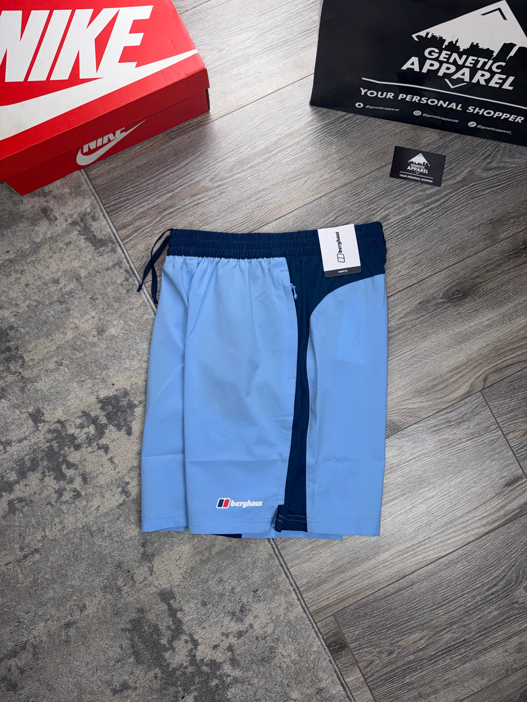 Berghaus 1/4 Zip Triset - ‘Baby Blue / Navy’