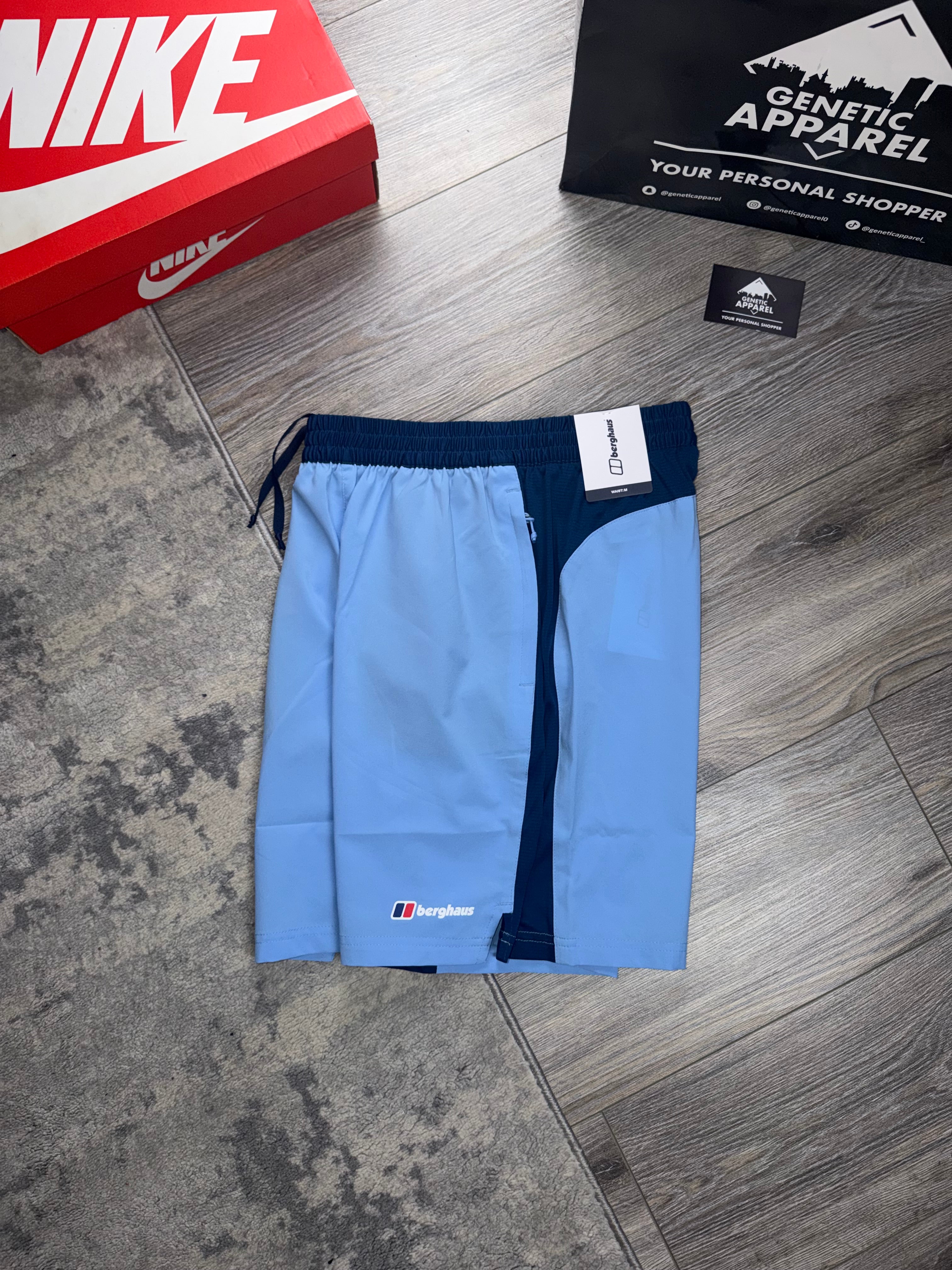 Berghaus 1/4 Zip Triset - ‘Baby Blue / Navy’