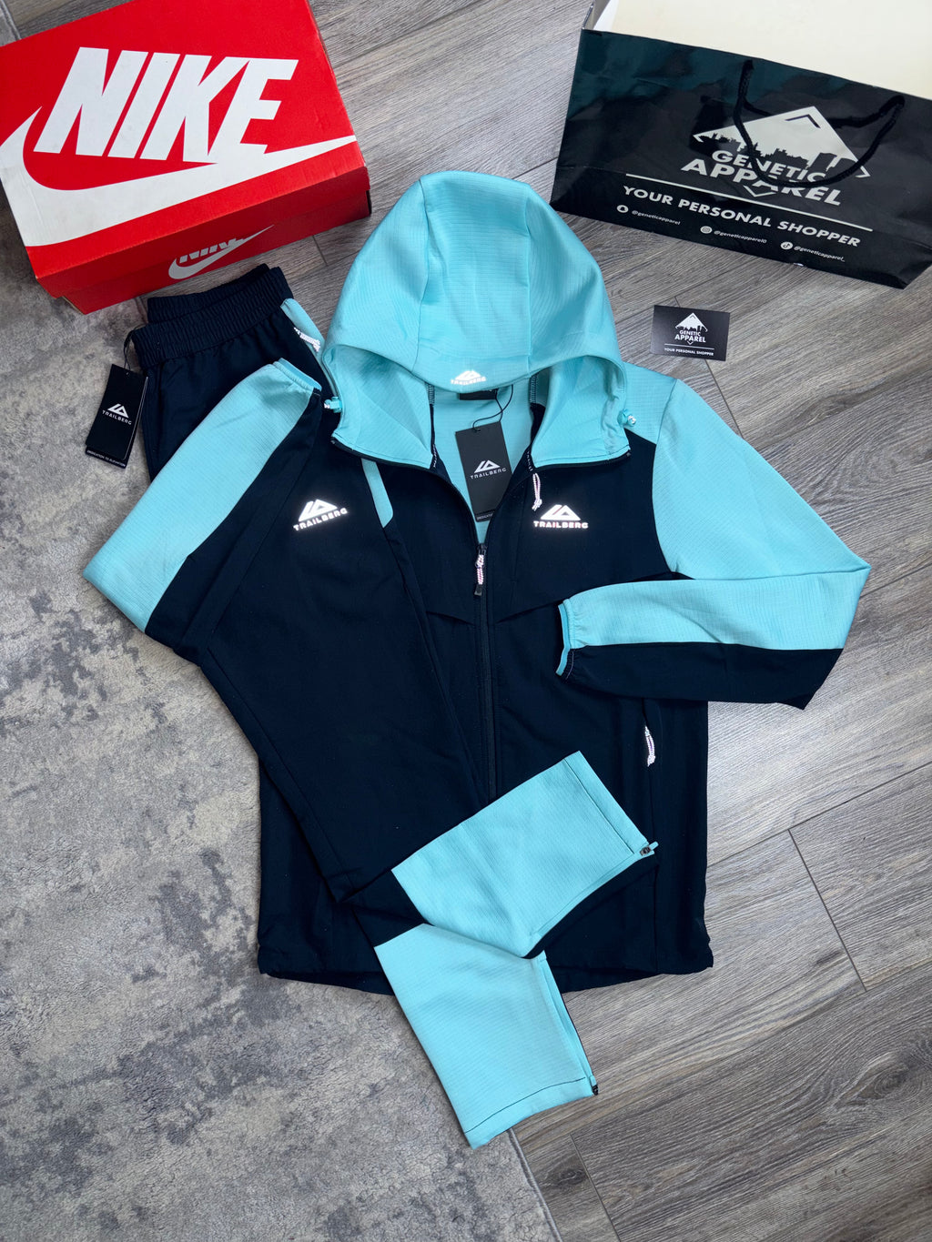 Trailberg Dash Tracksuit - ‘Navy/Teal’