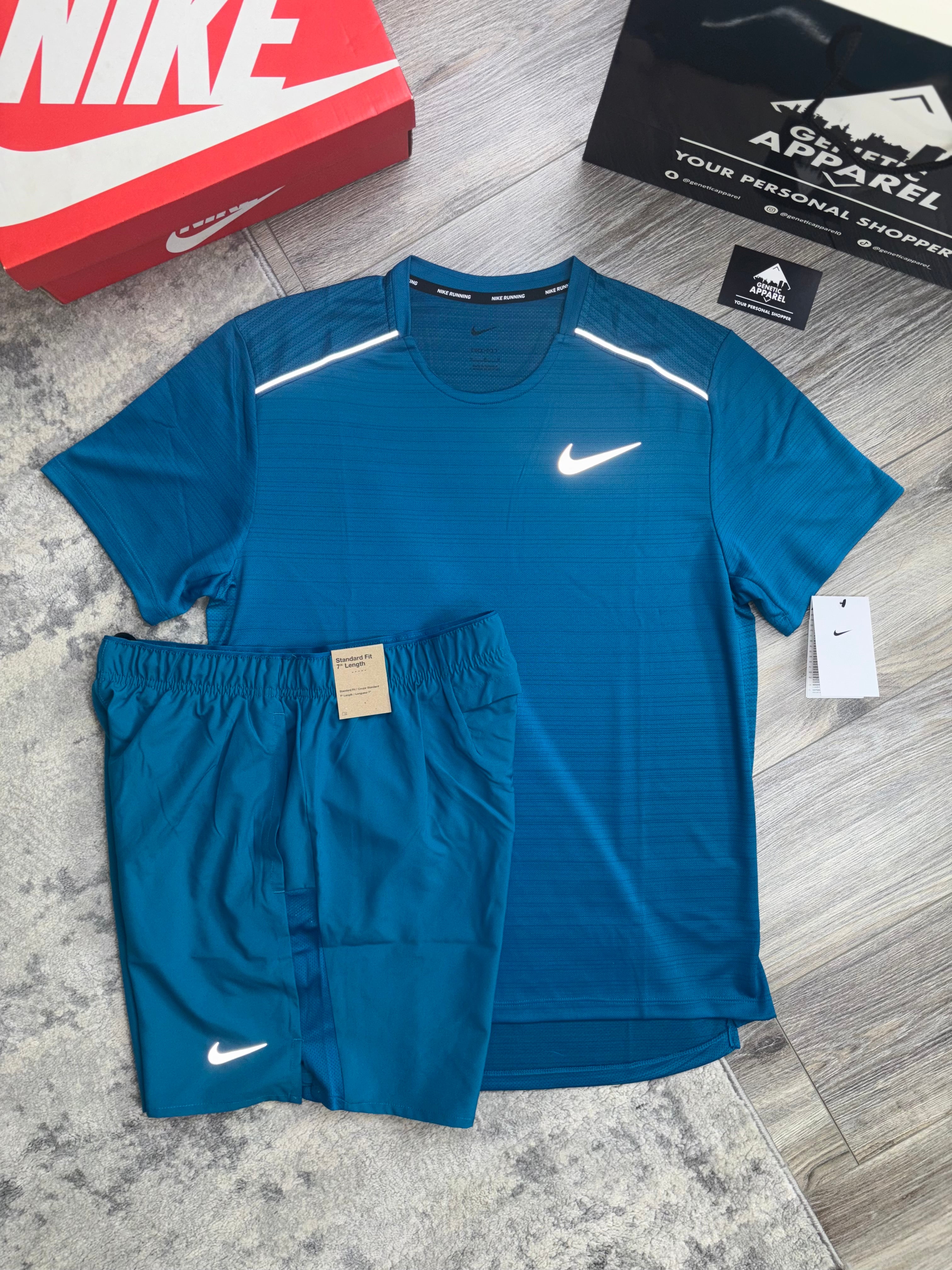 Nike Miler 1.0 T-Shirt / Short Set - ‘Teal’