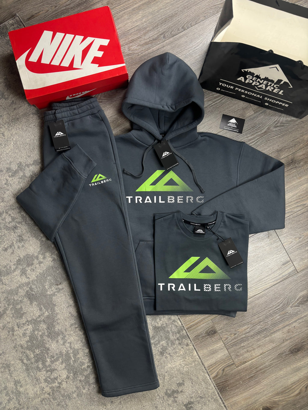 Trailberg Fraction Triset Tracksuit - ‘Grey/Luminous’