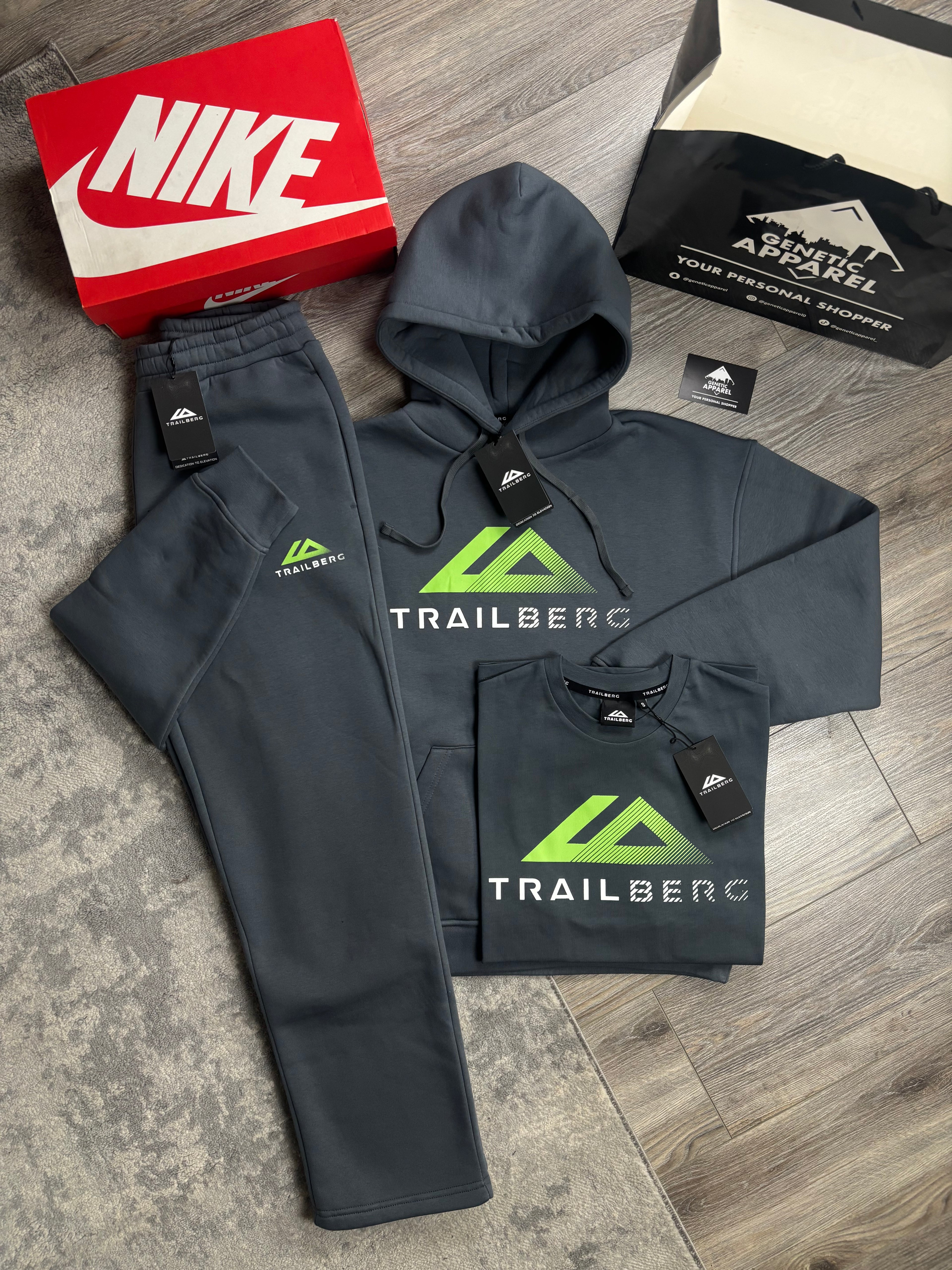 Trailberg Fraction Triset Tracksuit - ‘Grey/Luminous’