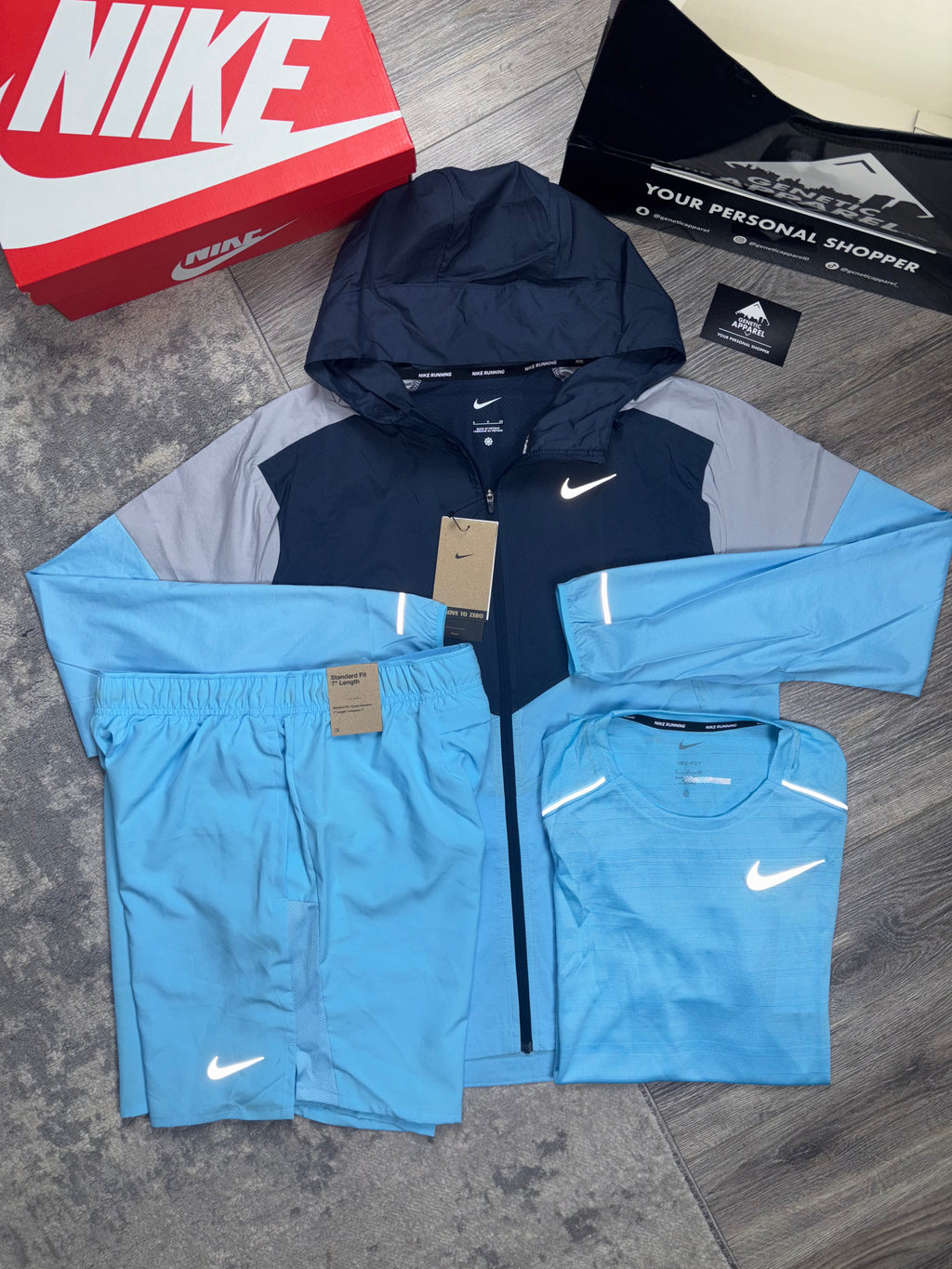 Nike Windrunner Triset - ‘Blue/Grey’