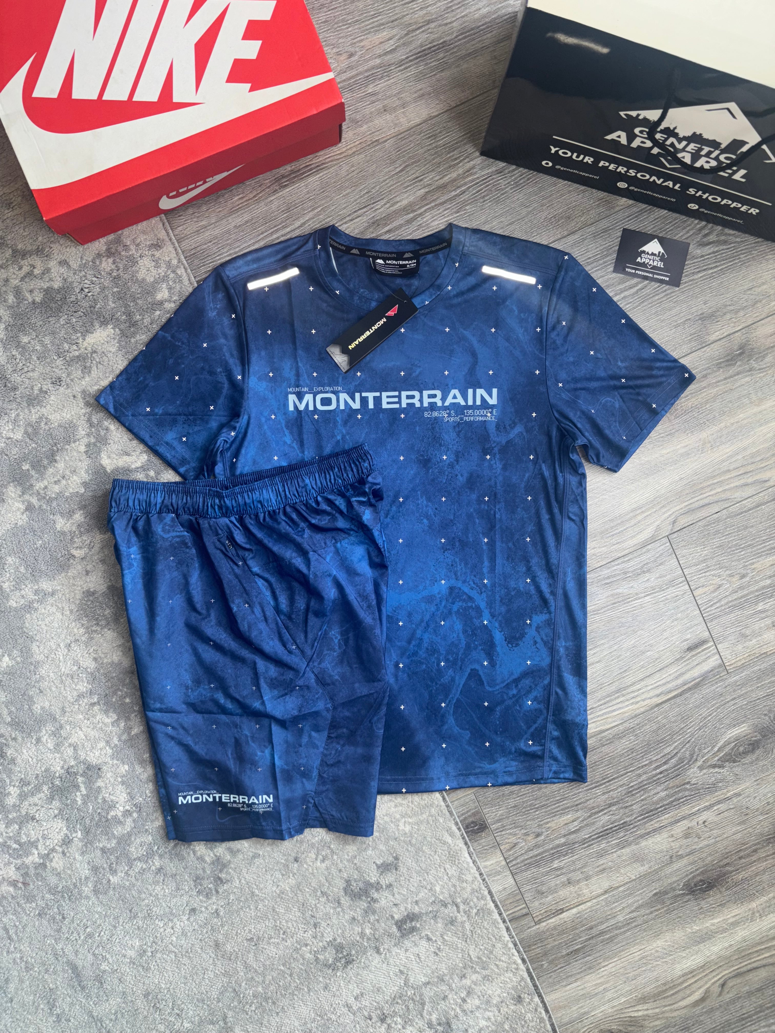 Monterrain T-Shirt / Short Set Galaxy - ‘Blue’
