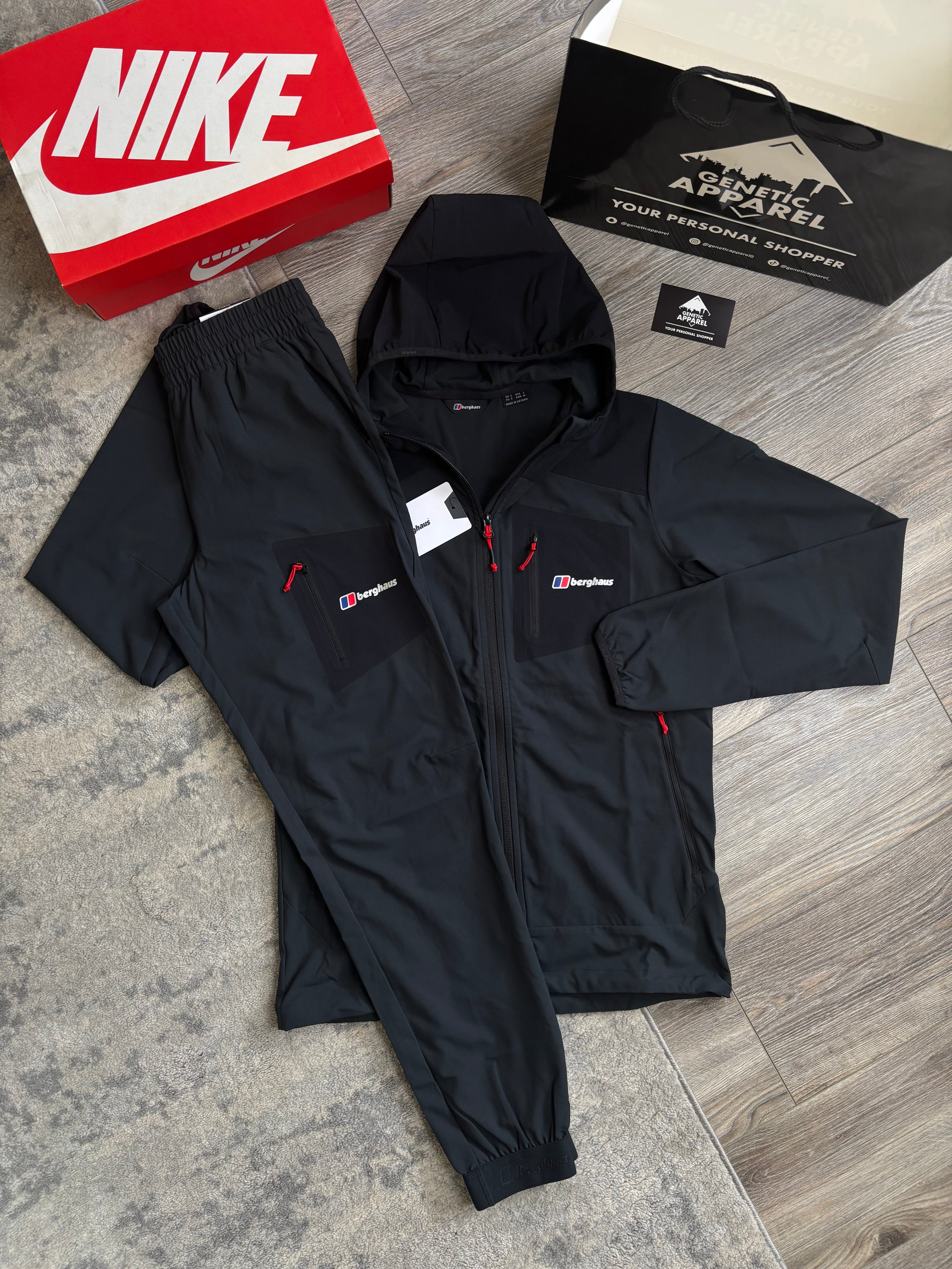 Berghaus Tech Tracksuit - ‘Black/Red’