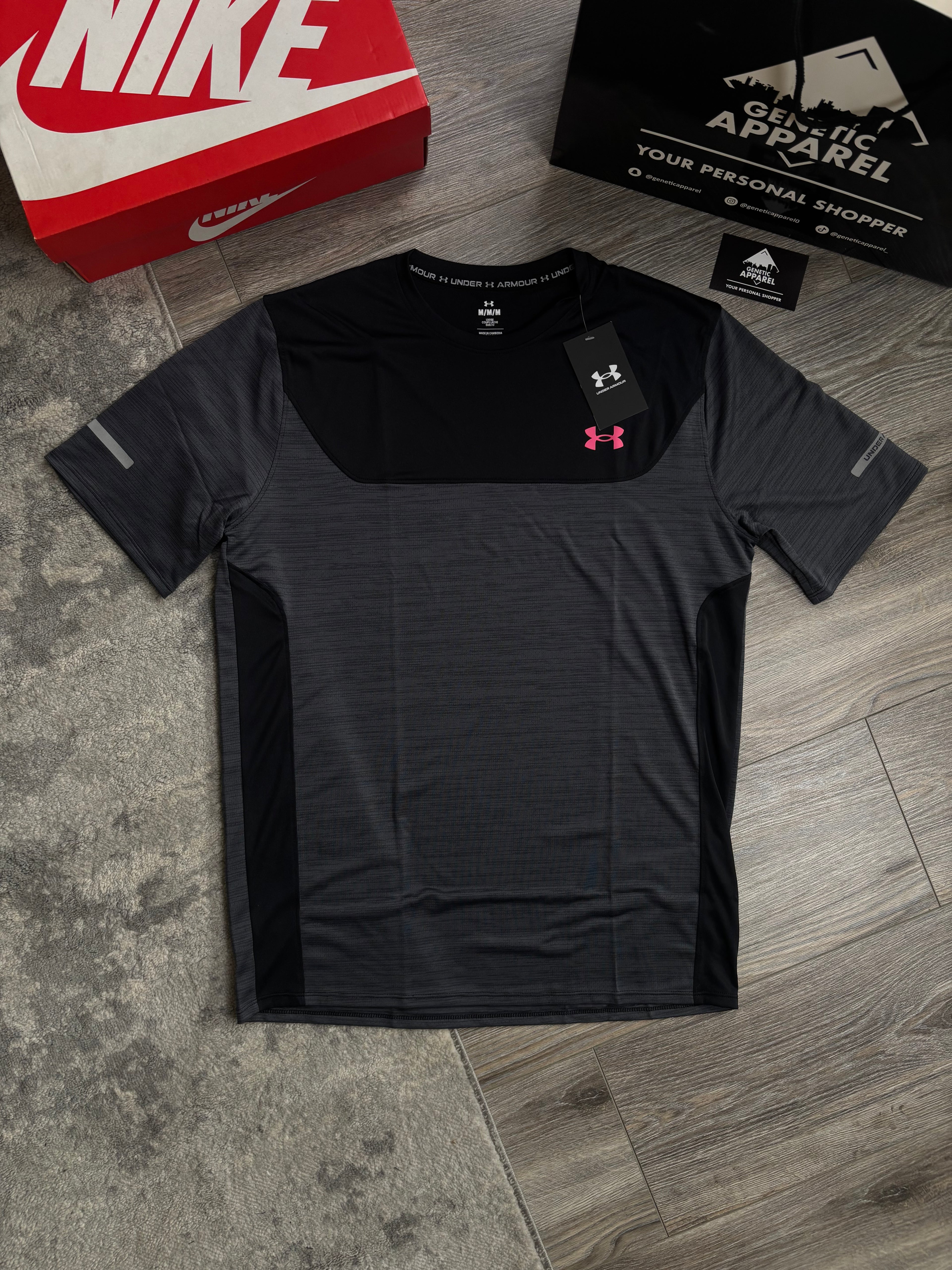 Under Armour Triset 1/4 Zip Set - ‘Black/Pink’