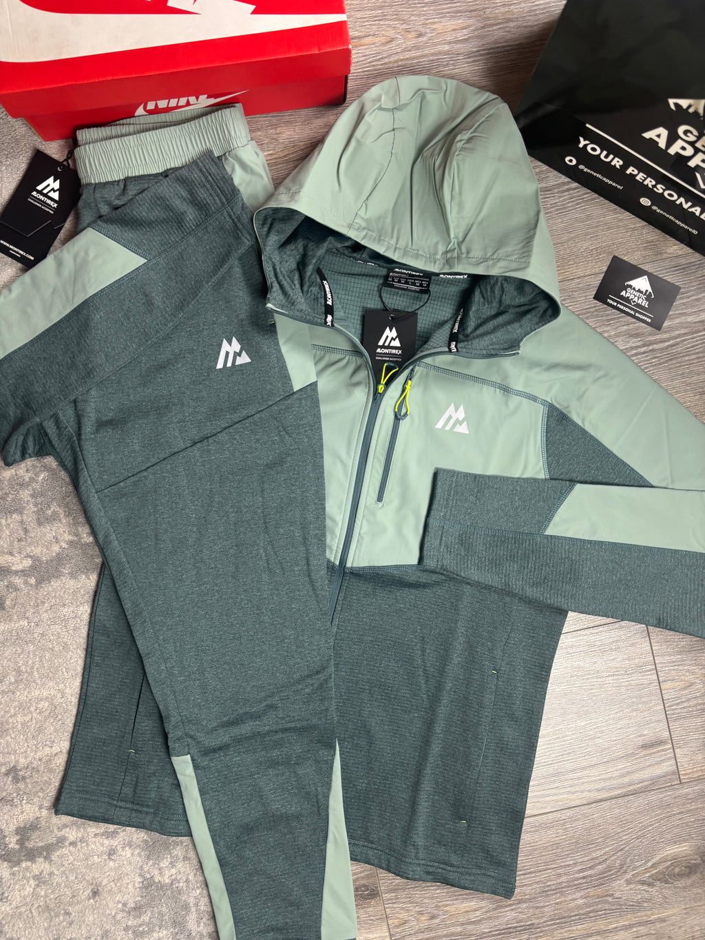 Montirex Cotton Explore Tracksuit - ‘Green/Teal’