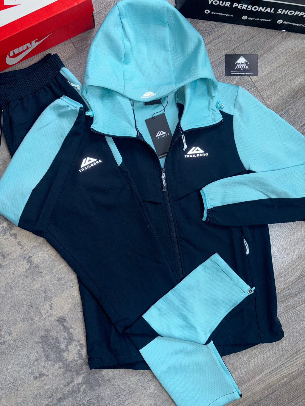 Trailberg Dash Tracksuit - ‘Navy/Teal’