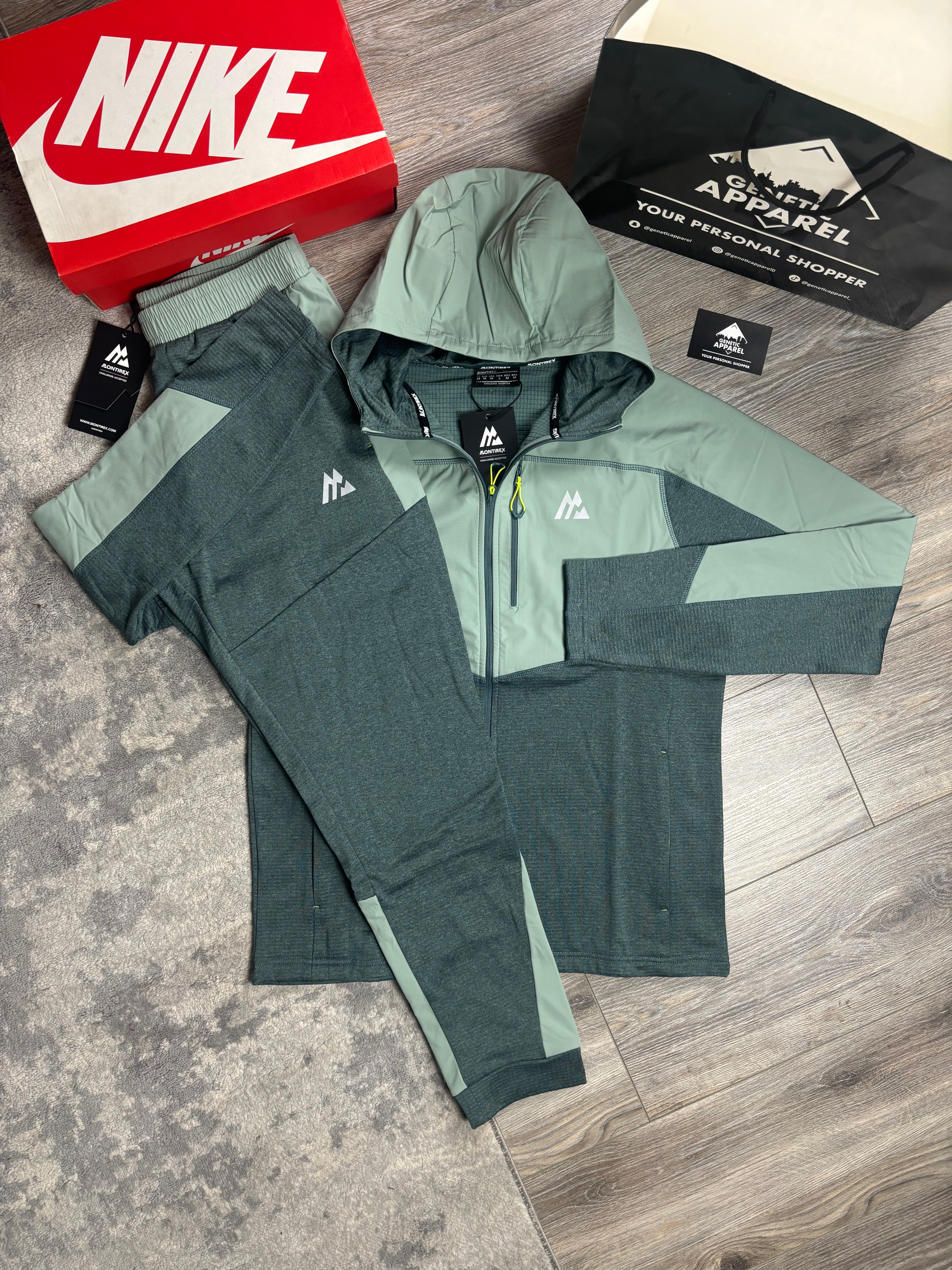 Montirex Cotton Explore Tracksuit - ‘Green/Teal’