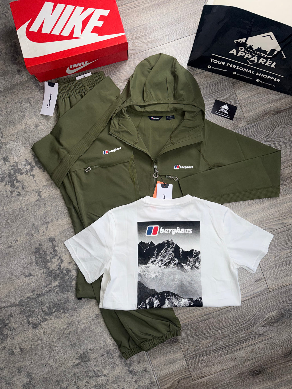 Berghaus Waved Triset Tracksuit - ‘Khaki’