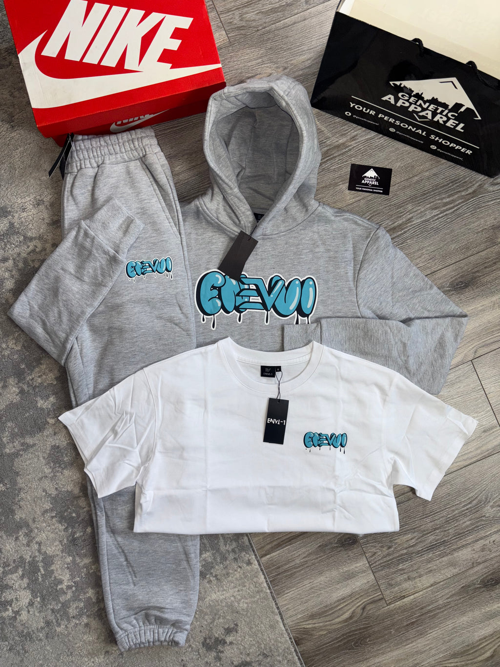 Envi1 Graffiti Triset Tracksuit - ‘Grey/Blue’