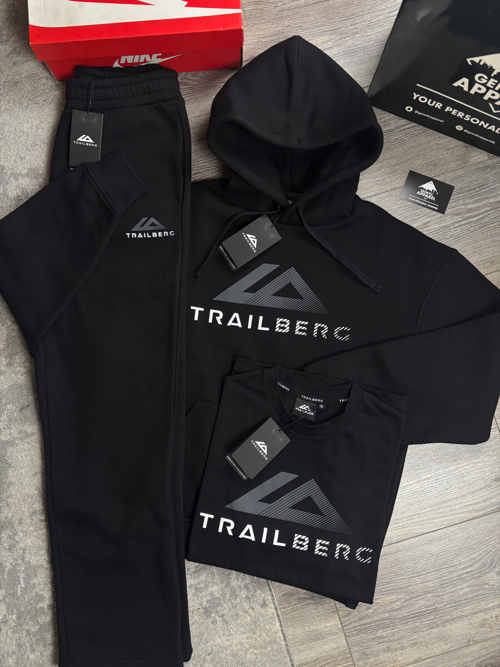 Trailberg Fraction Triset Tracksuit - ‘Black’
