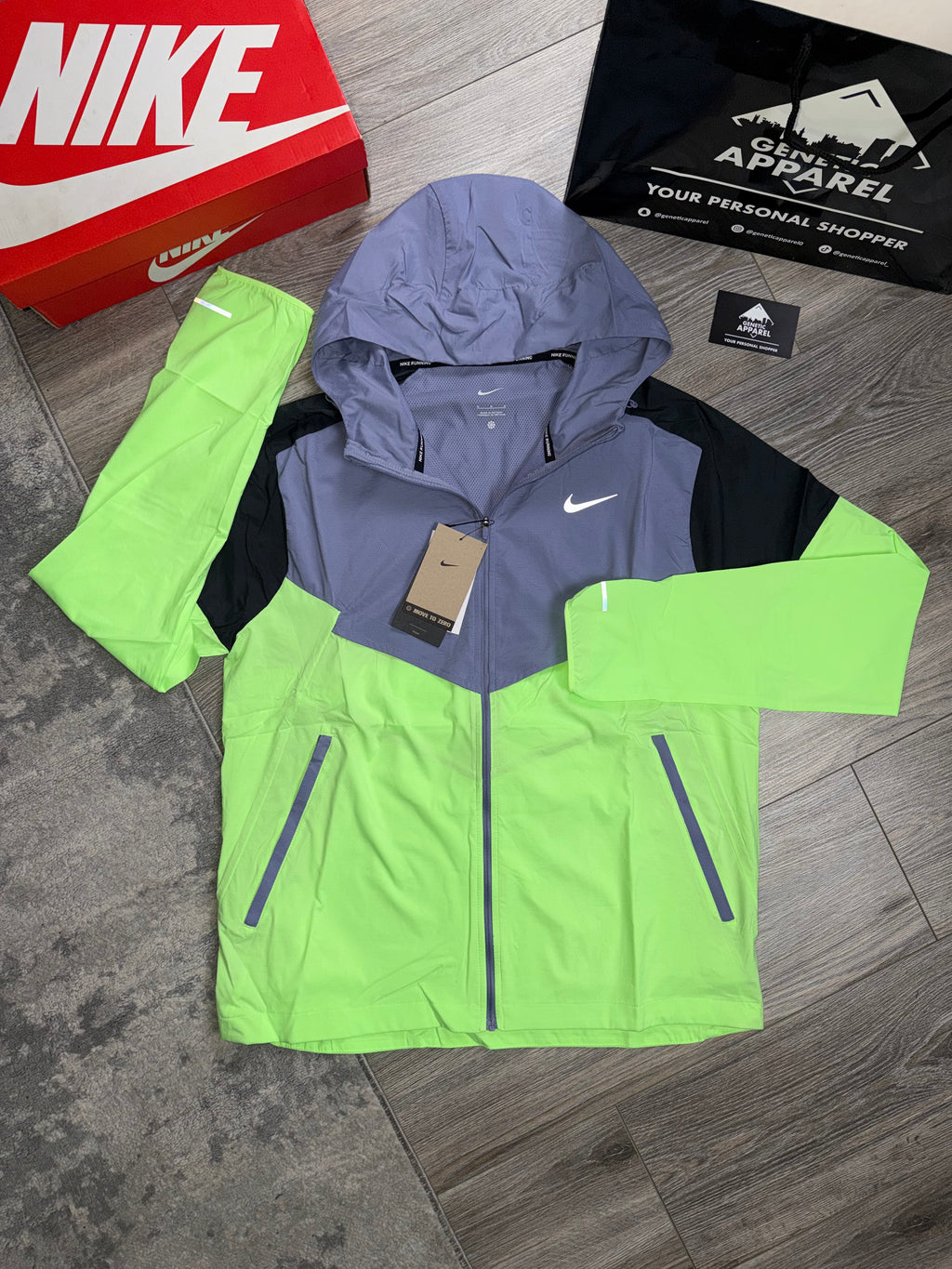 Nike Windrunner Tracksuit - ‘Lime / Black / Navy’