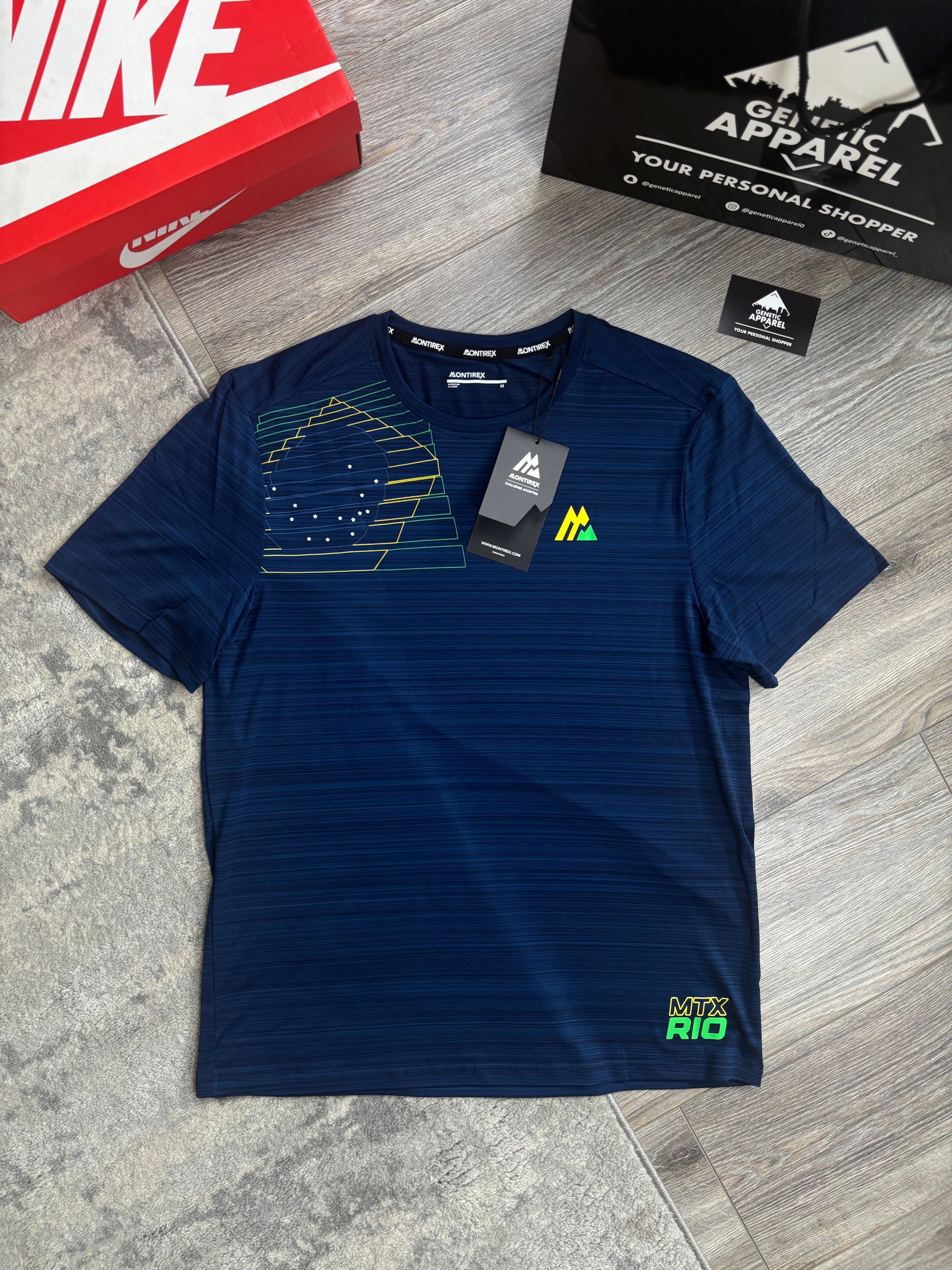 Montirex De Janeiro T-Shirt / Short Set - ‘Navy/Blue’